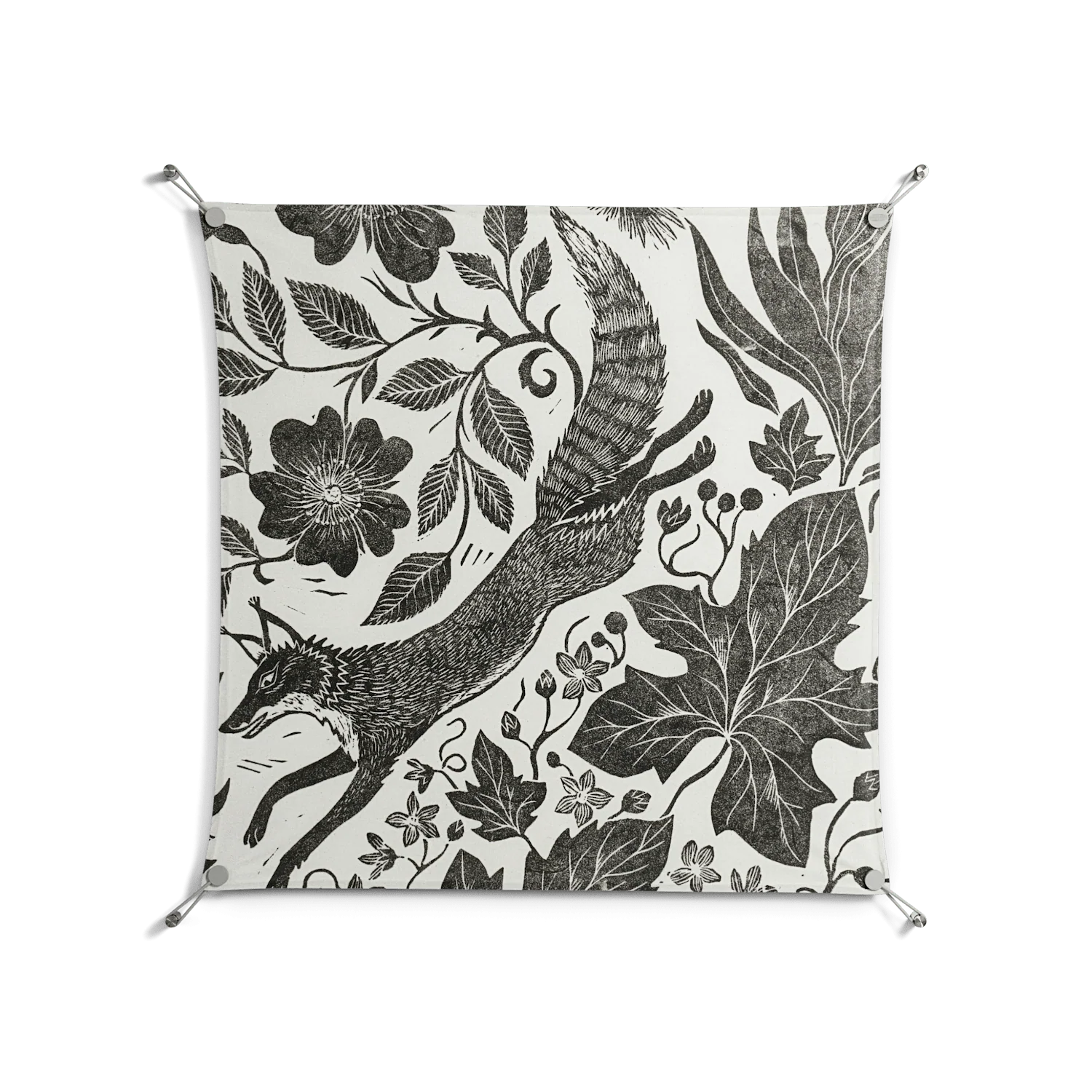 Ode to Summer 4 - Work On Wall - Diana Catchpole - Silver - 90 x 90 cm