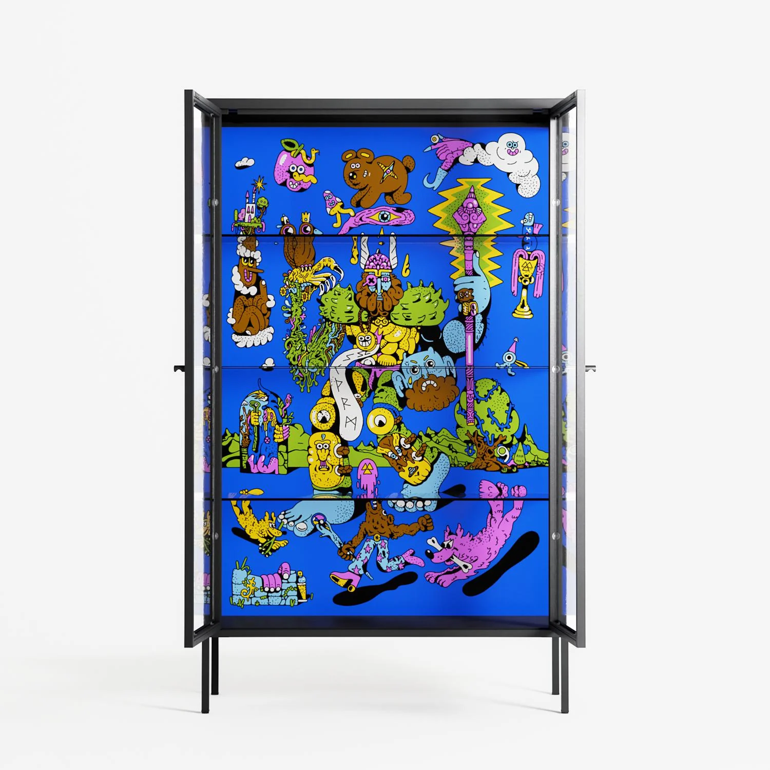 Odin - Cabinet - Cezar Berje - Antracite - Clear glass - Image 3