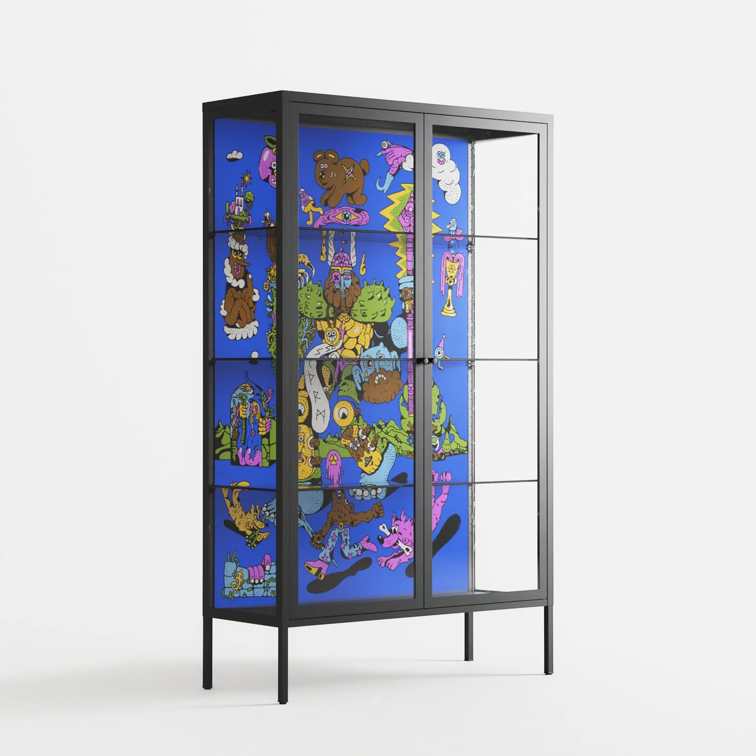 Odin - Cabinet - Cezar Berje - Antracite - Clear glass - Image 4