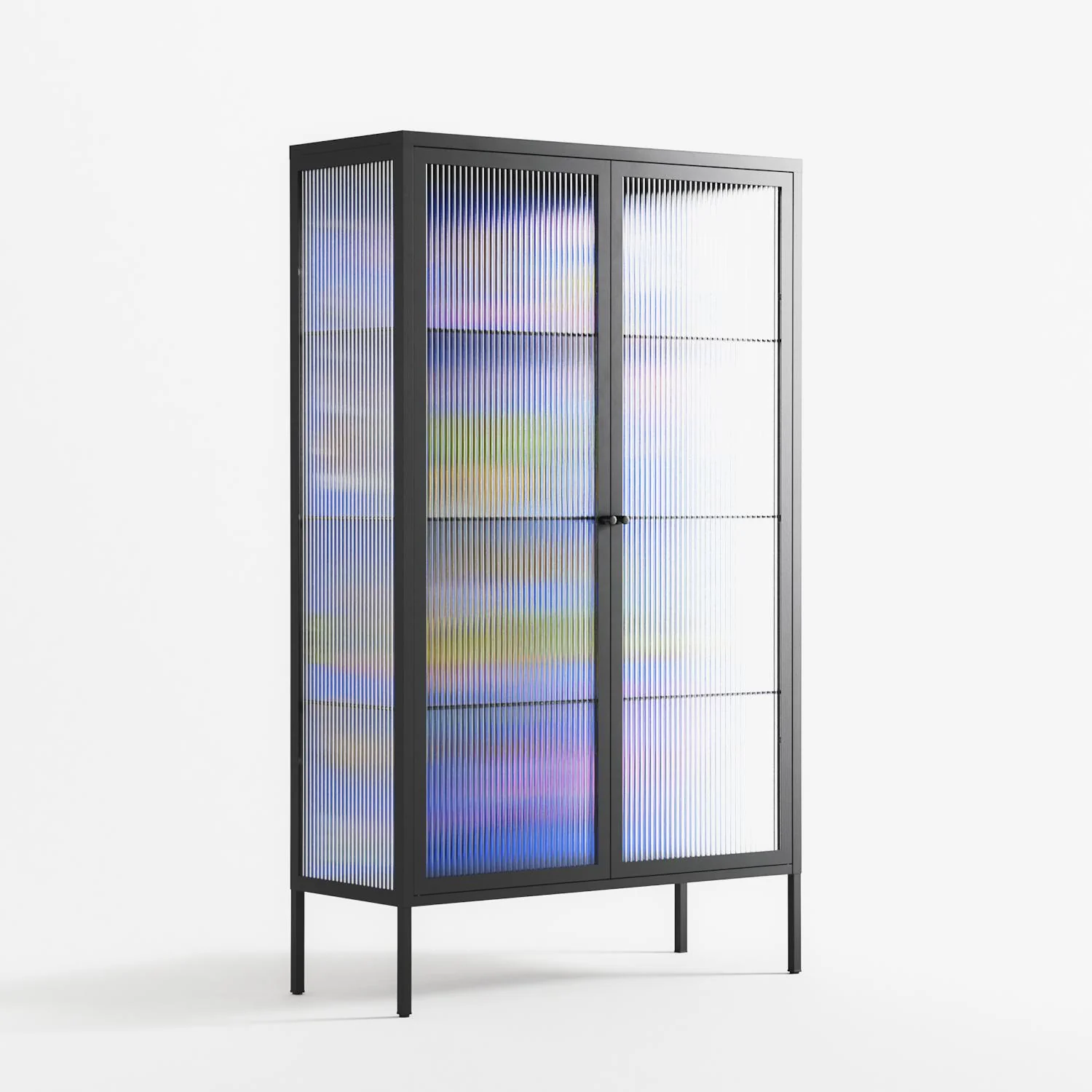 Odin - Cabinet - Cezar Berje - Antracite - Reeded glass - Image 4