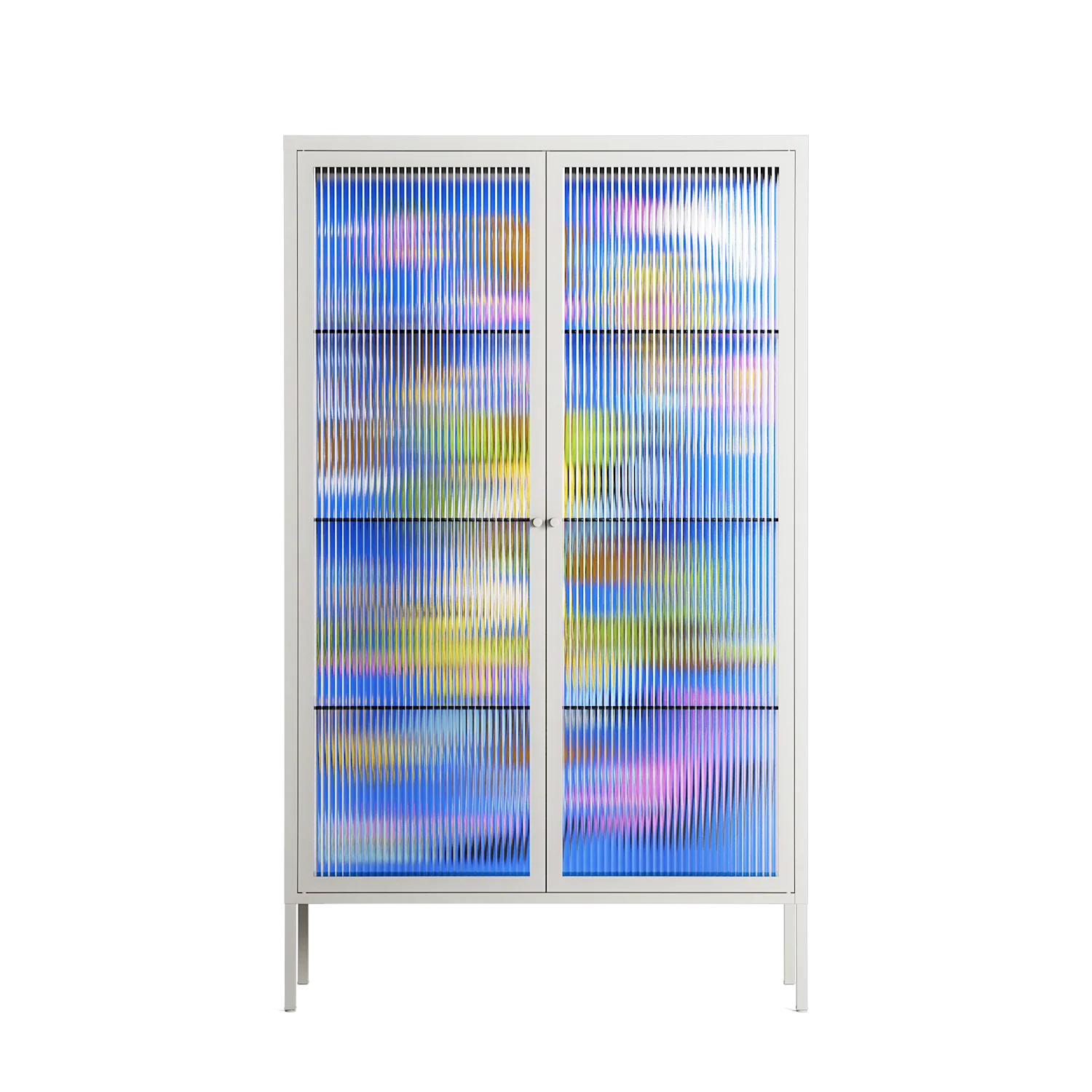 Odin - Cabinet - Cezar Berje - Chalk - Reeded glass