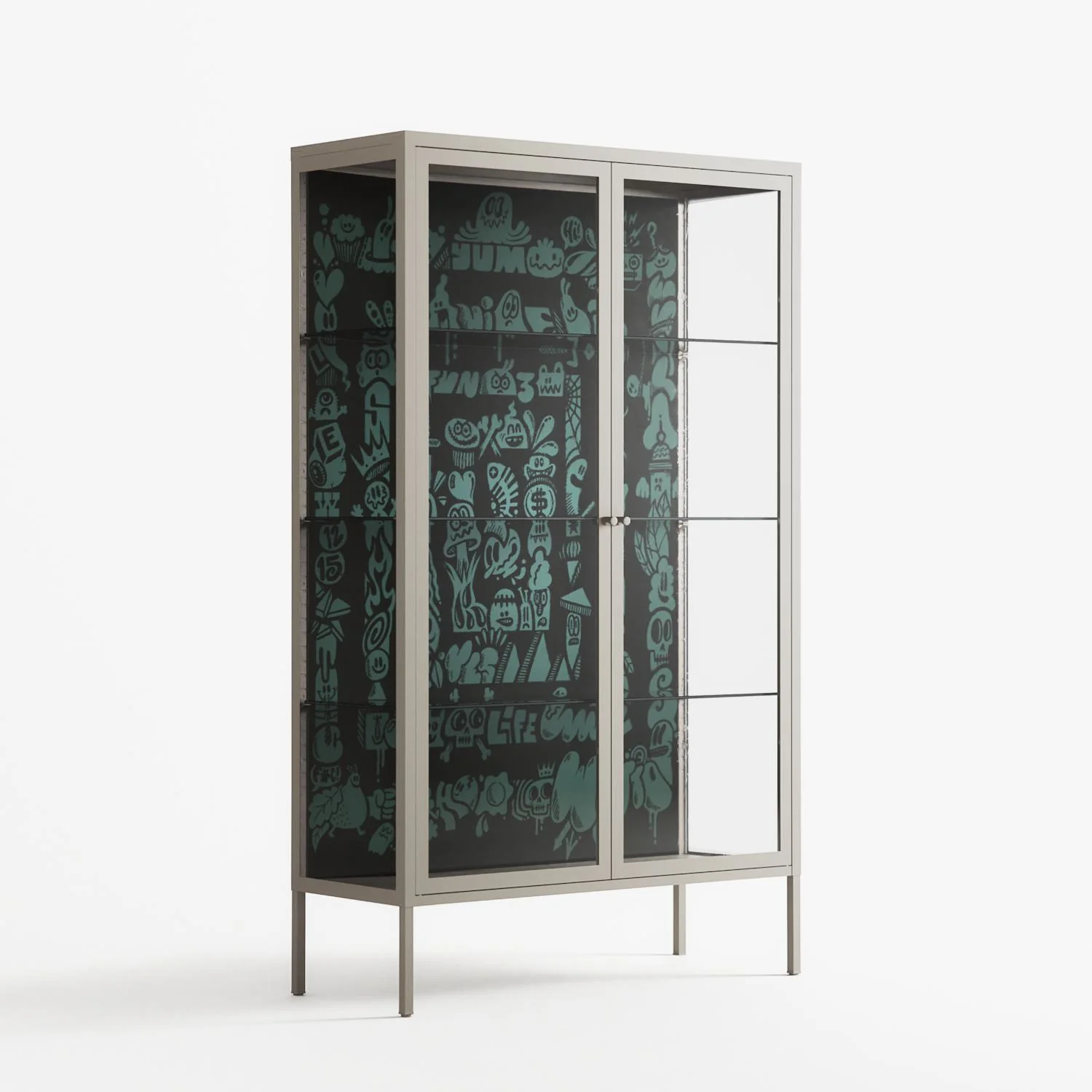 Optical Delusion - Cabinet - Craig Watkins - Pebble - Clear glass - Image 4