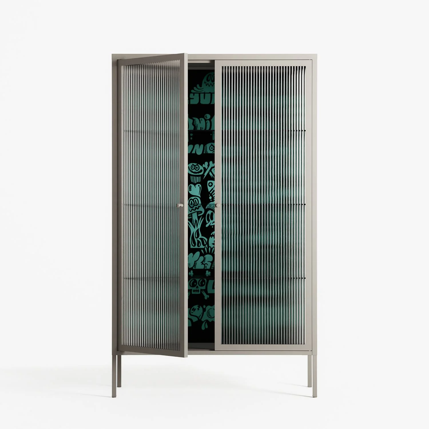 Optical Delusion - Cabinet - Craig Watkins - Pebble - Reeded glass - Image 2