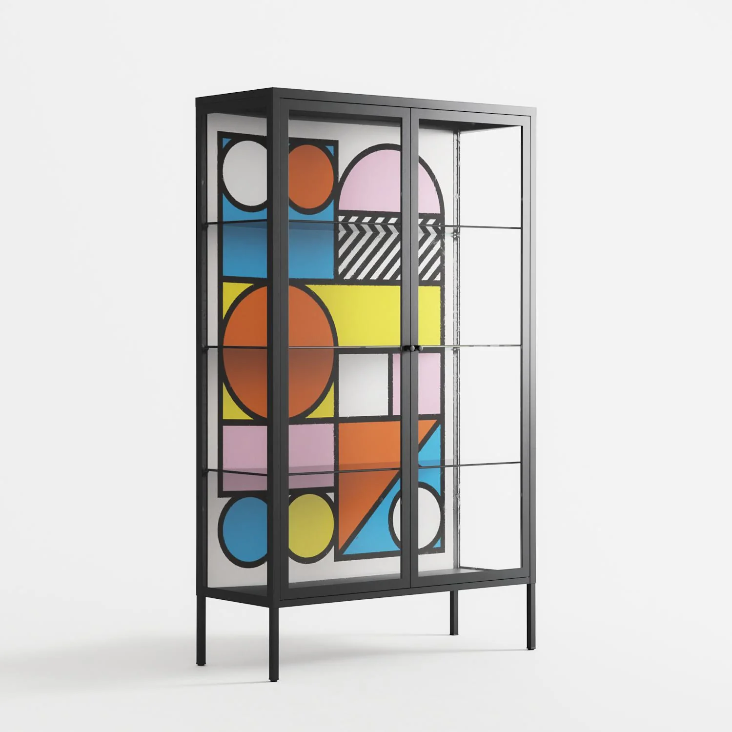Palette - Cabinet - Vratislav Pecka - Antracite - Clear glass - Image 4