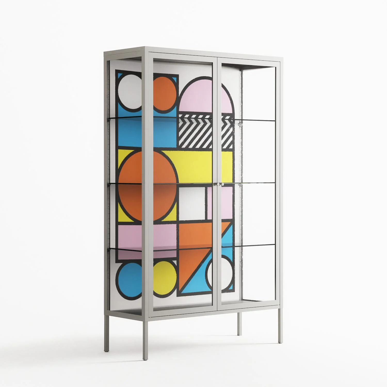 Palette - Cabinet - Vratislav Pecka - Chalk - Clear glass - Image 4