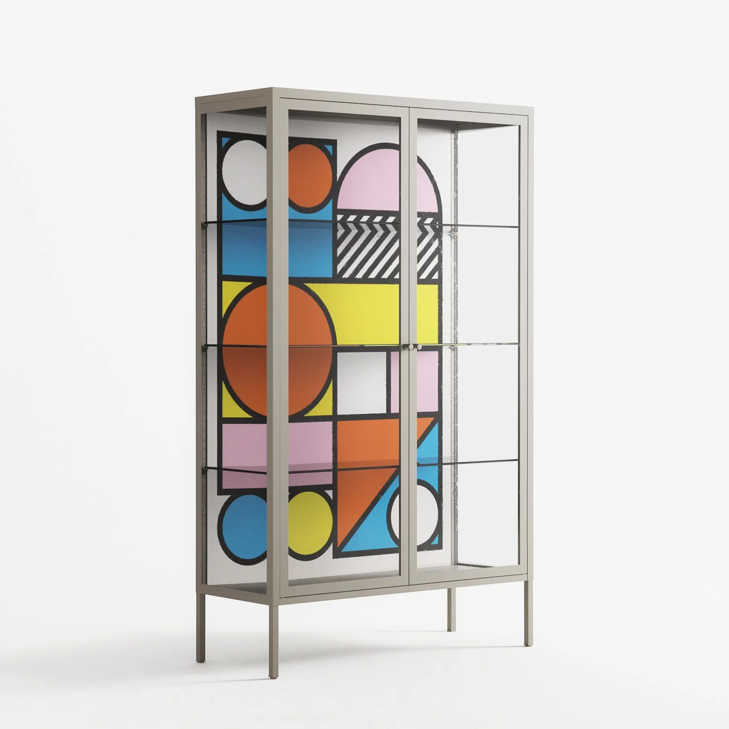 Palette - Cabinet - Vratislav Pecka - Pebble - Clear glass - Image 4