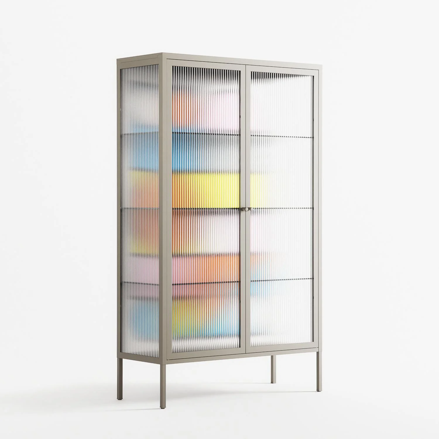 Palette - Cabinet - Vratislav Pecka - Pebble - Reeded glass - Image 4