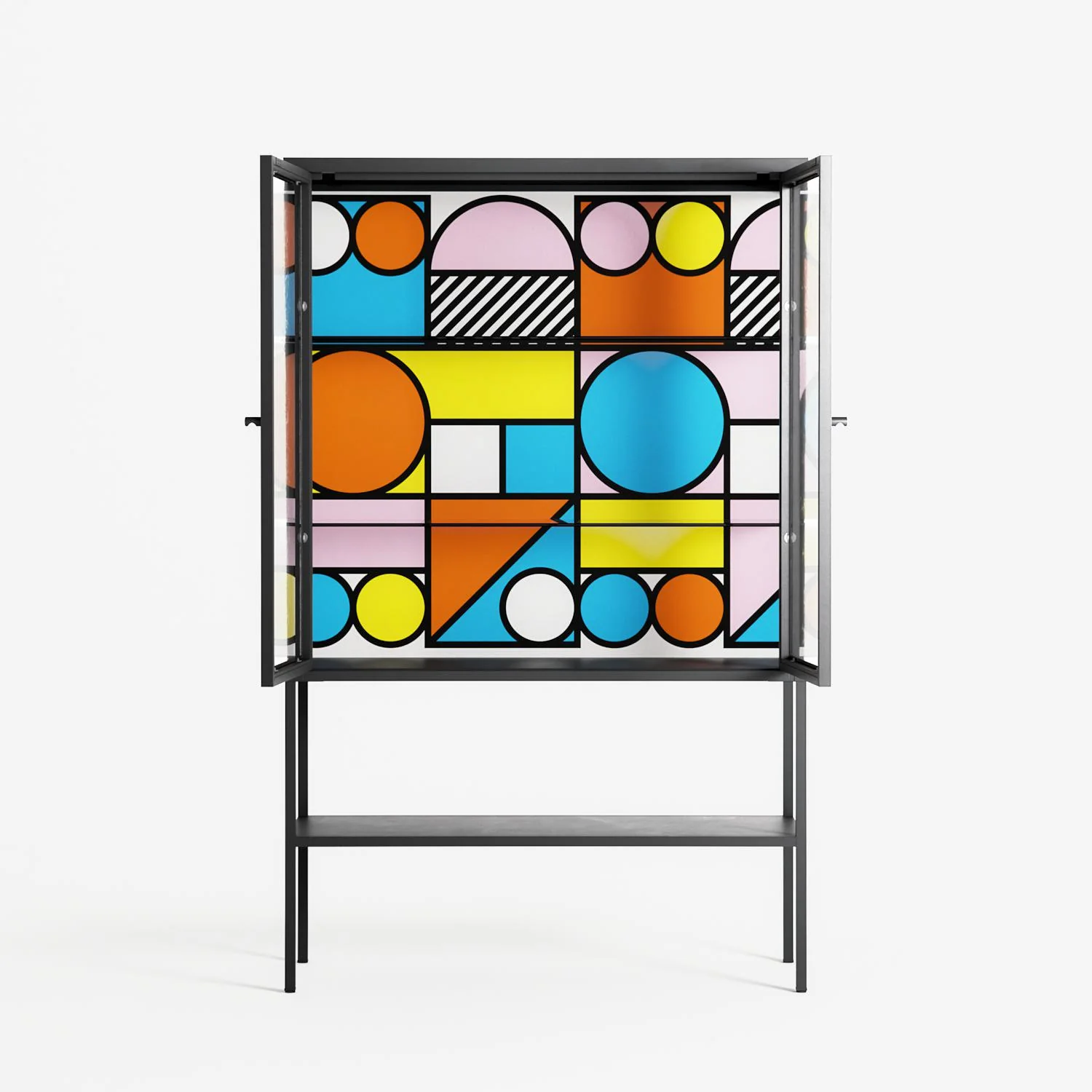 Palette - Loft Cabinet - Vratislav Pecka - Antracite - Clear glass - Image 3