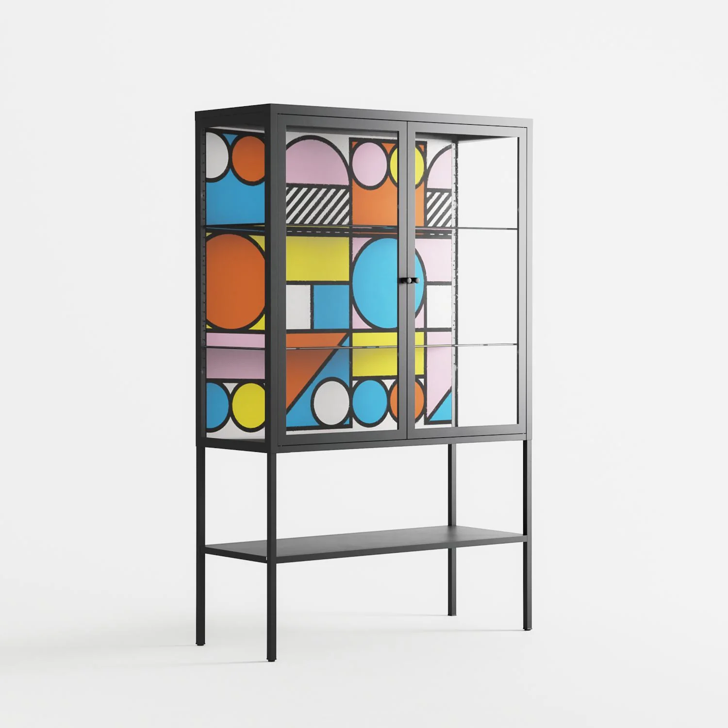 Palette - Loft Cabinet - Vratislav Pecka - Antracite - Clear glass - Image 4