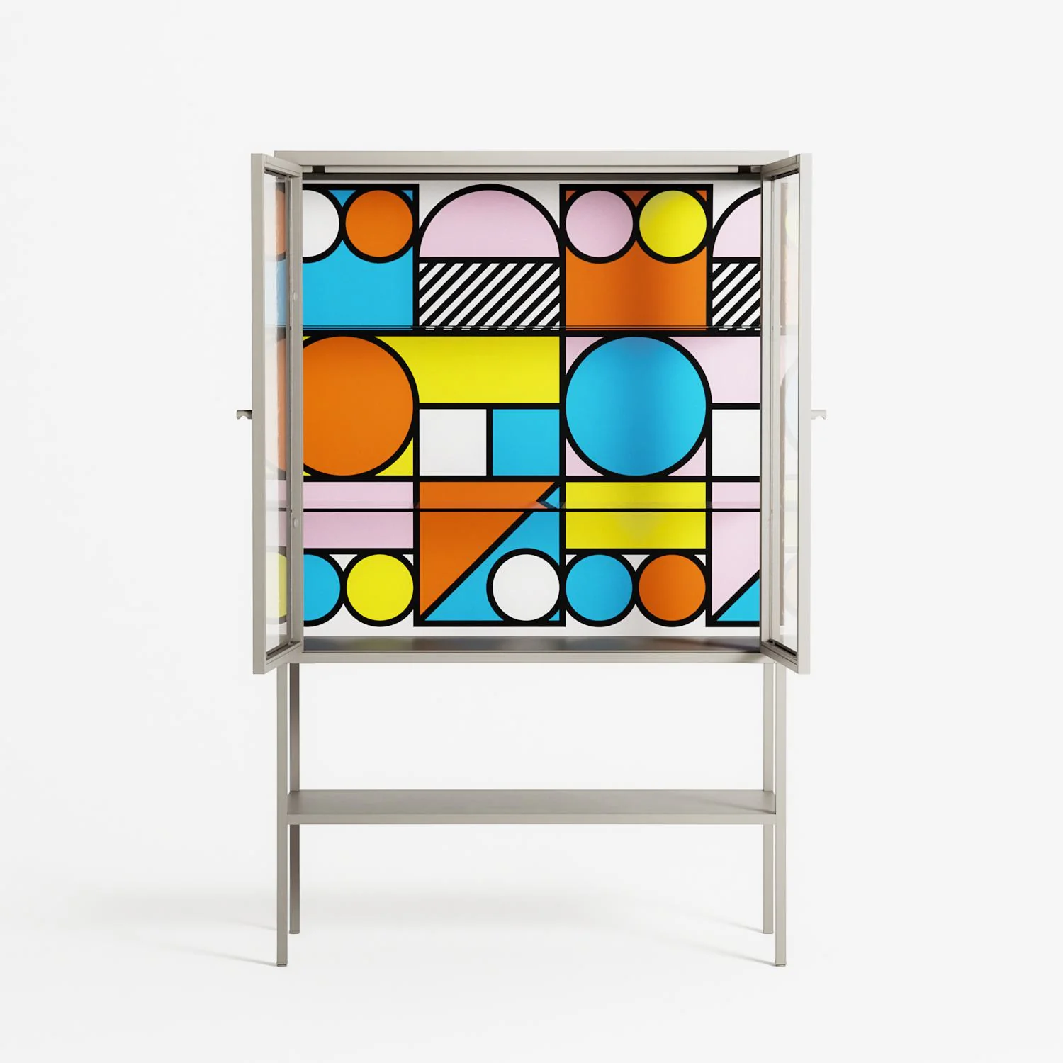 Palette - Loft Cabinet - Vratislav Pecka - Pebble - Clear glass - Image 3