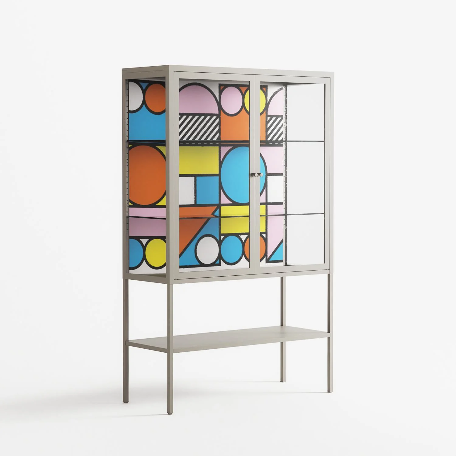 Palette - Loft Cabinet - Vratislav Pecka - Pebble - Clear glass - Image 4