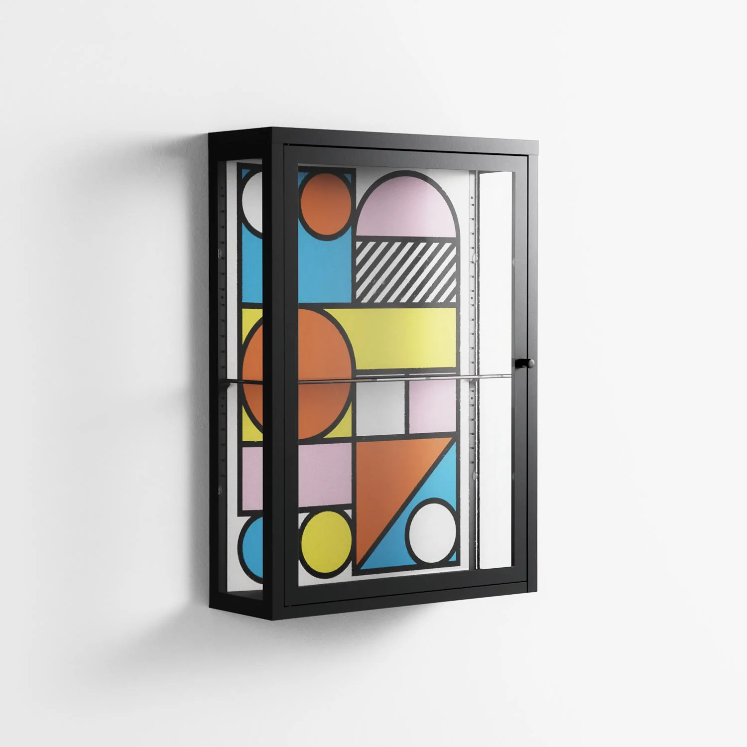 Palette - Wall Cabinet - Vratislav Pecka - Antracite - Clear glass - Image 4