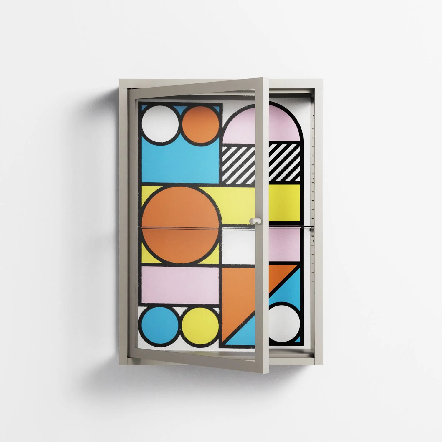 Palette - Wall Cabinet - Vratislav Pecka - Pebble - Clear glass - Image 2