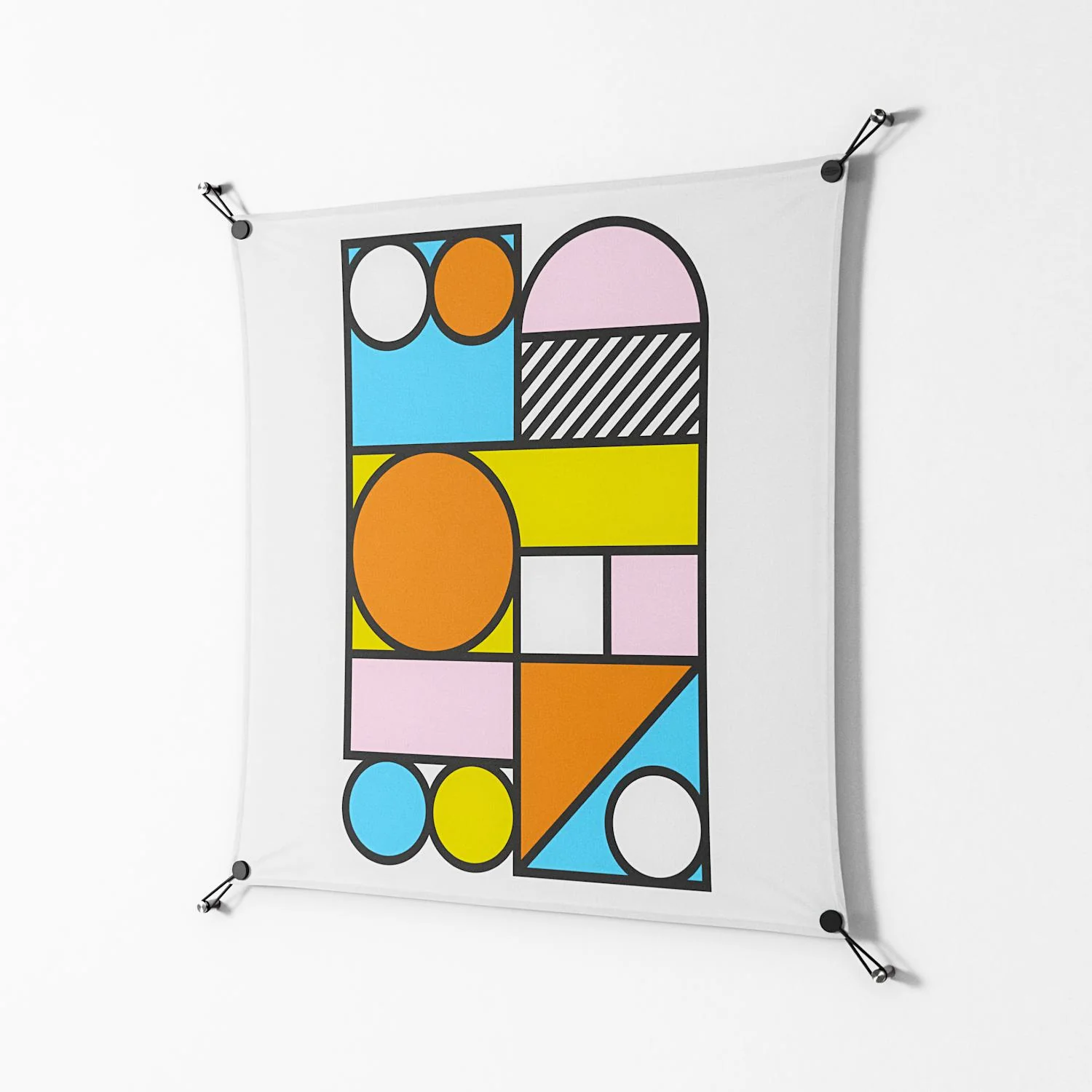 Palette - Work On Wall - Vratislav Pecka - Black - 90 x 90 cm - Image 2