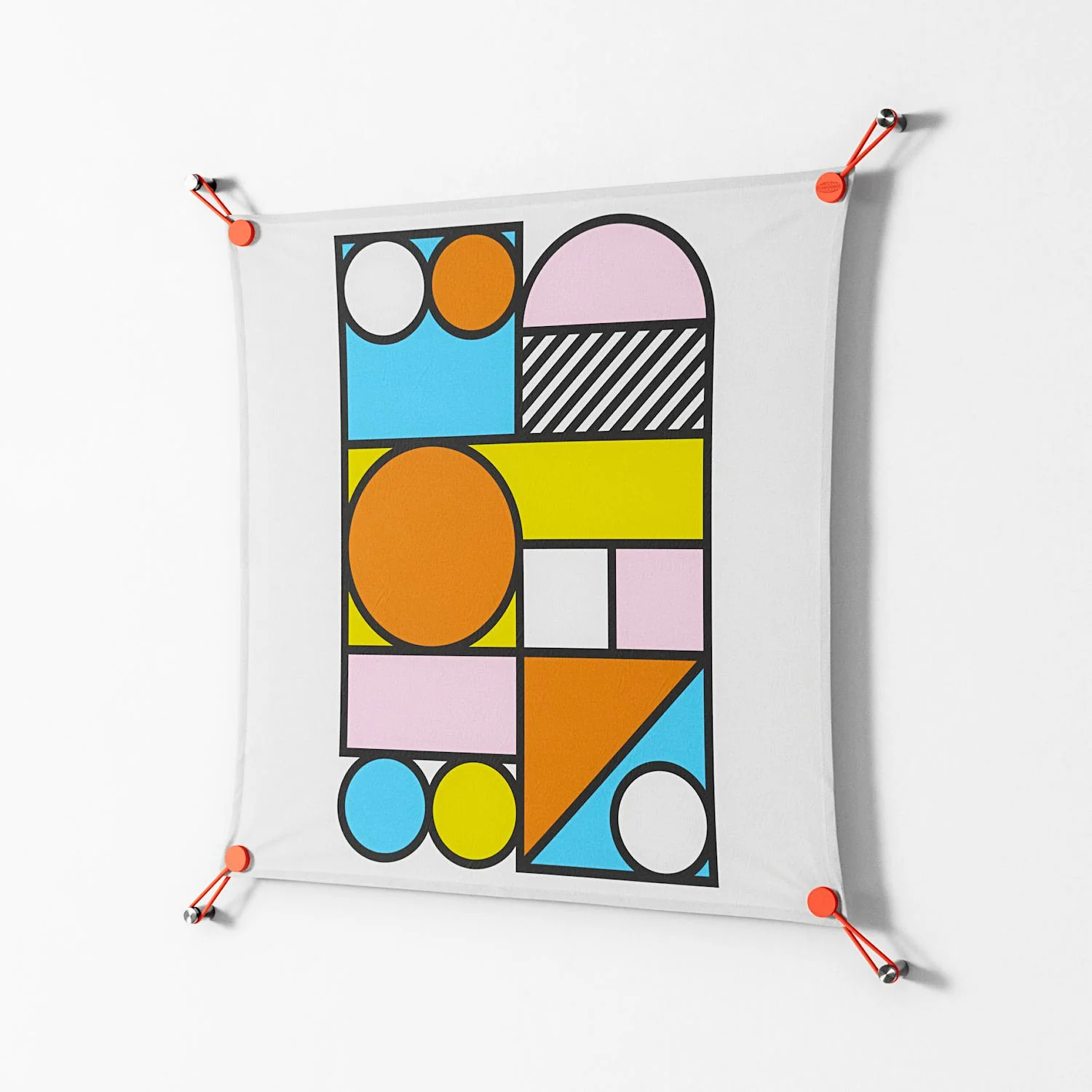 Palette - Work On Wall - Vratislav Pecka - Orange - 70 x 70 cm - Image 2