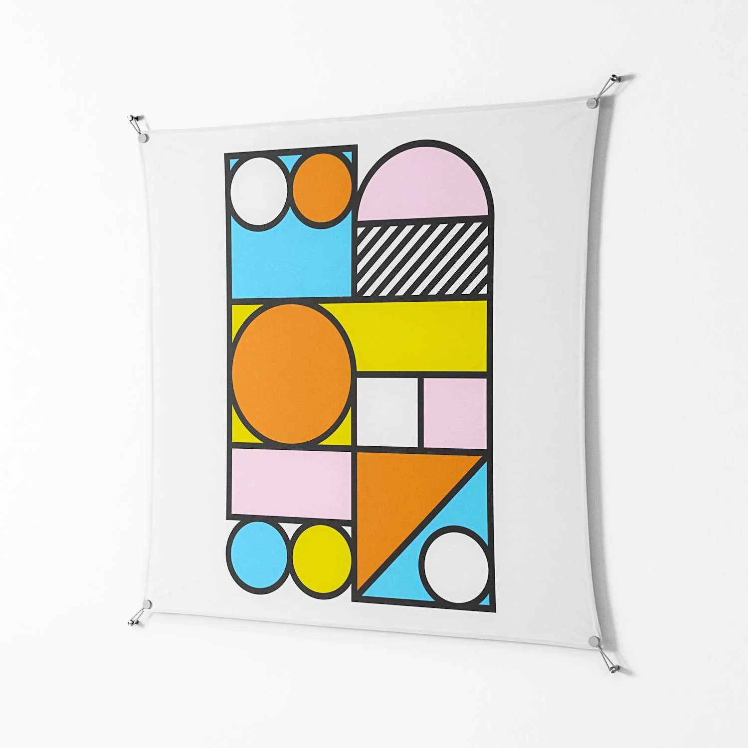 Palette - Work On Wall - Vratislav Pecka - Silver - 140 x 140 cm - Image 2