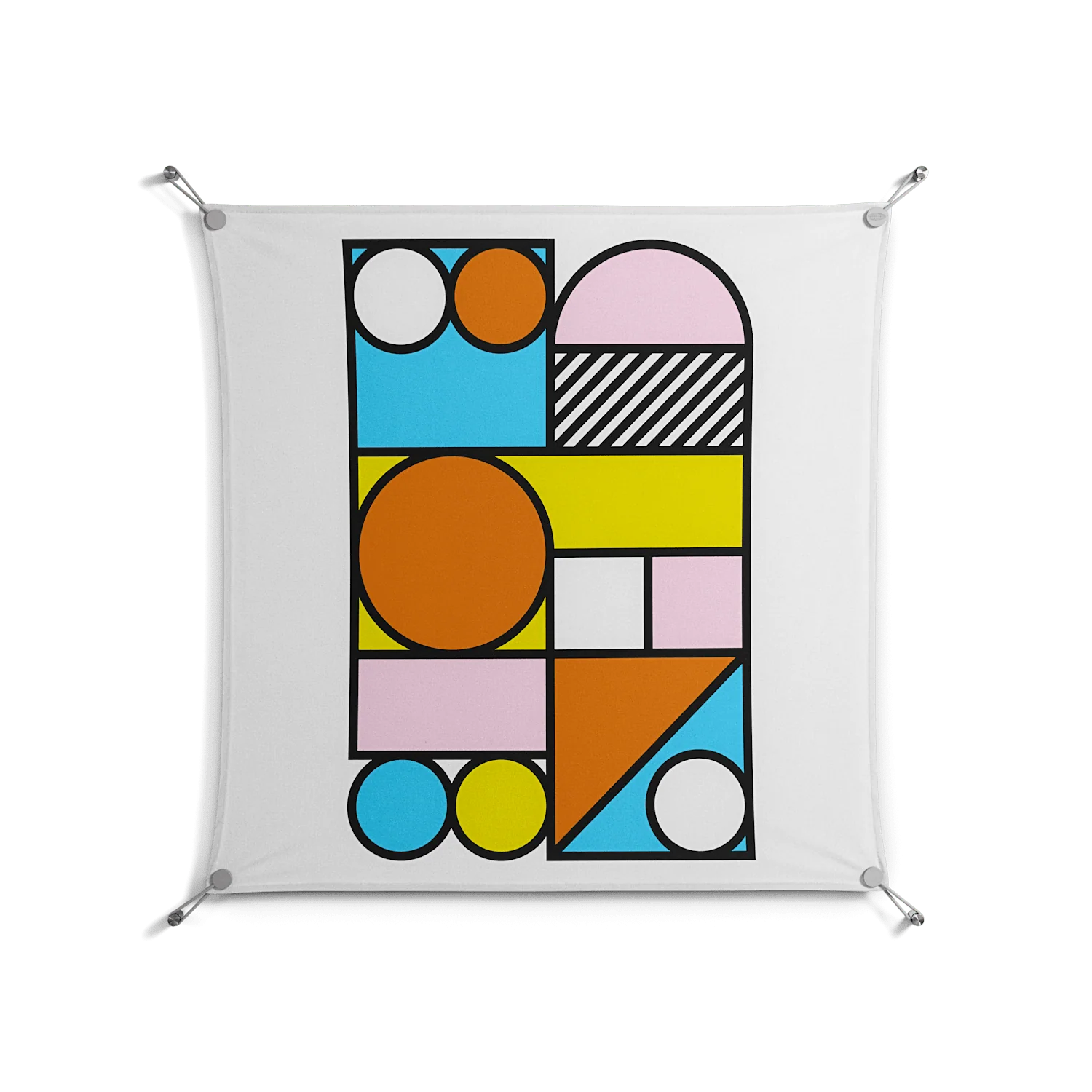 Palette - Work On Wall - Vratislav Pecka - Silver - 90 x 90 cm