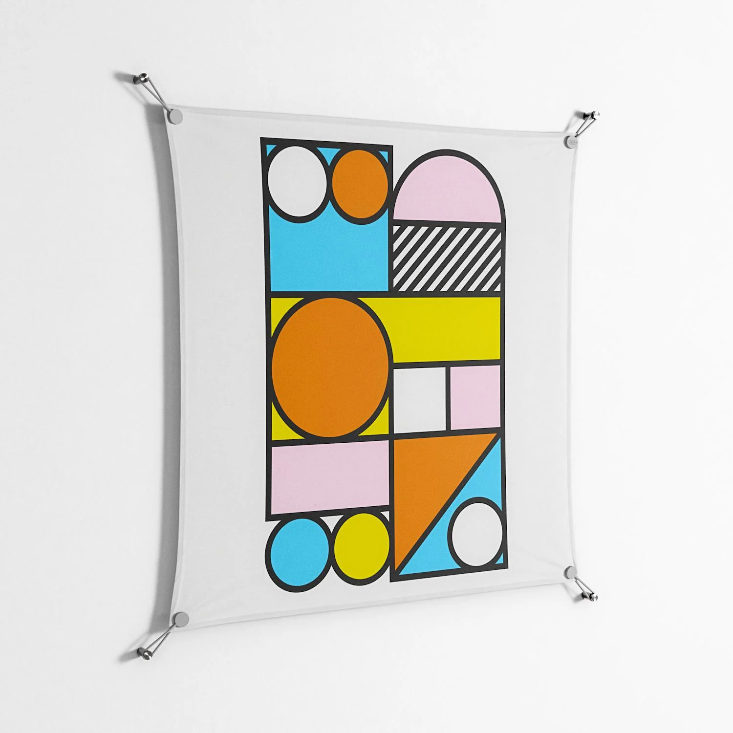 Palette - Work On Wall - Vratislav Pecka - Silver - 90 x 90 cm - Image 2