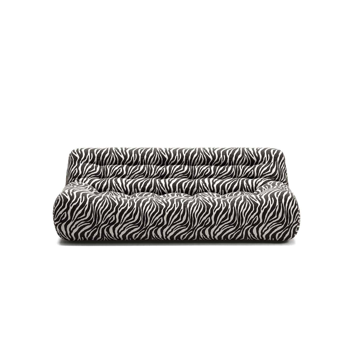 Paloma - 3 Seat - Chenille Jacquard Zebra Black White