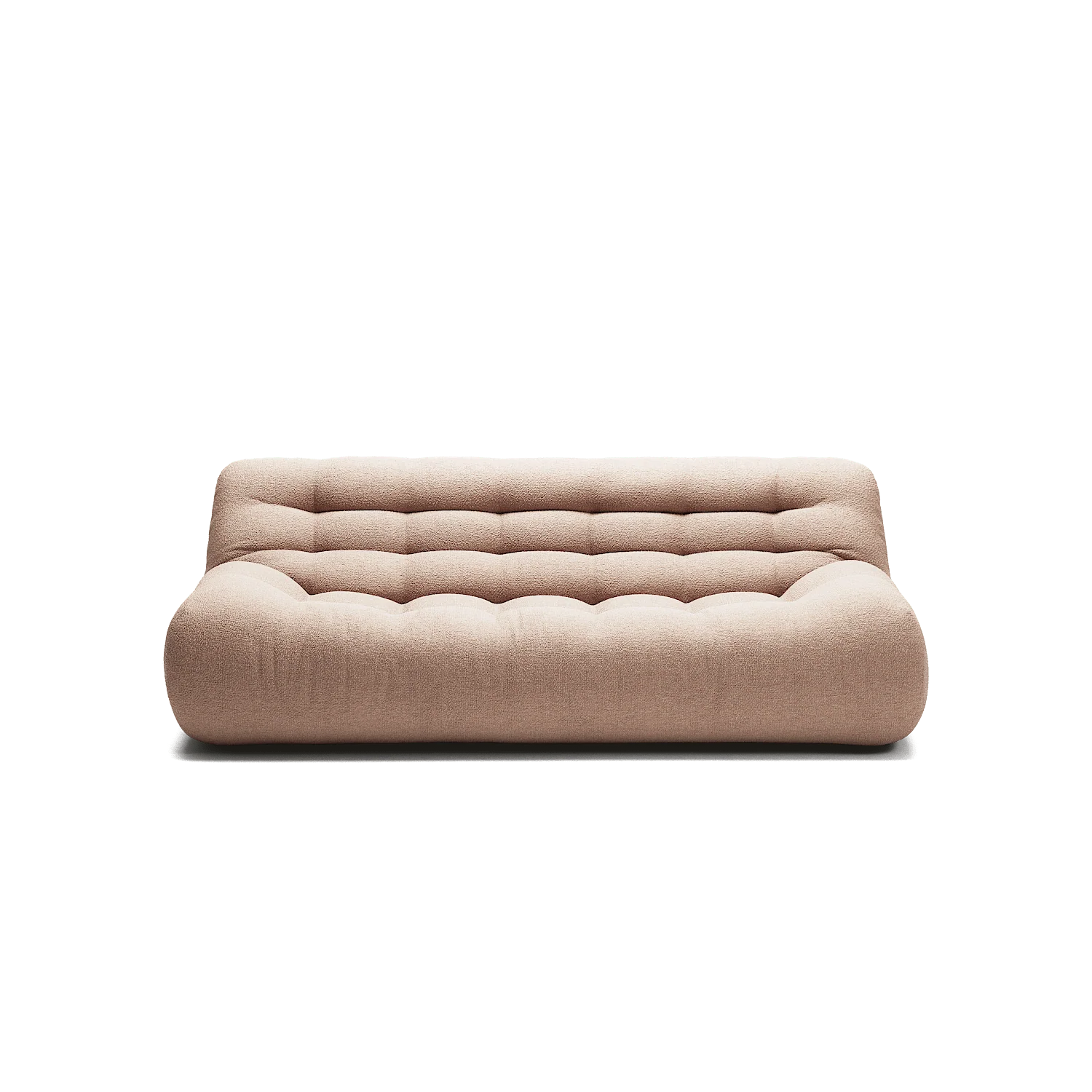 Paloma - 3 Seat - Glint Bouclé Chalk Pink
