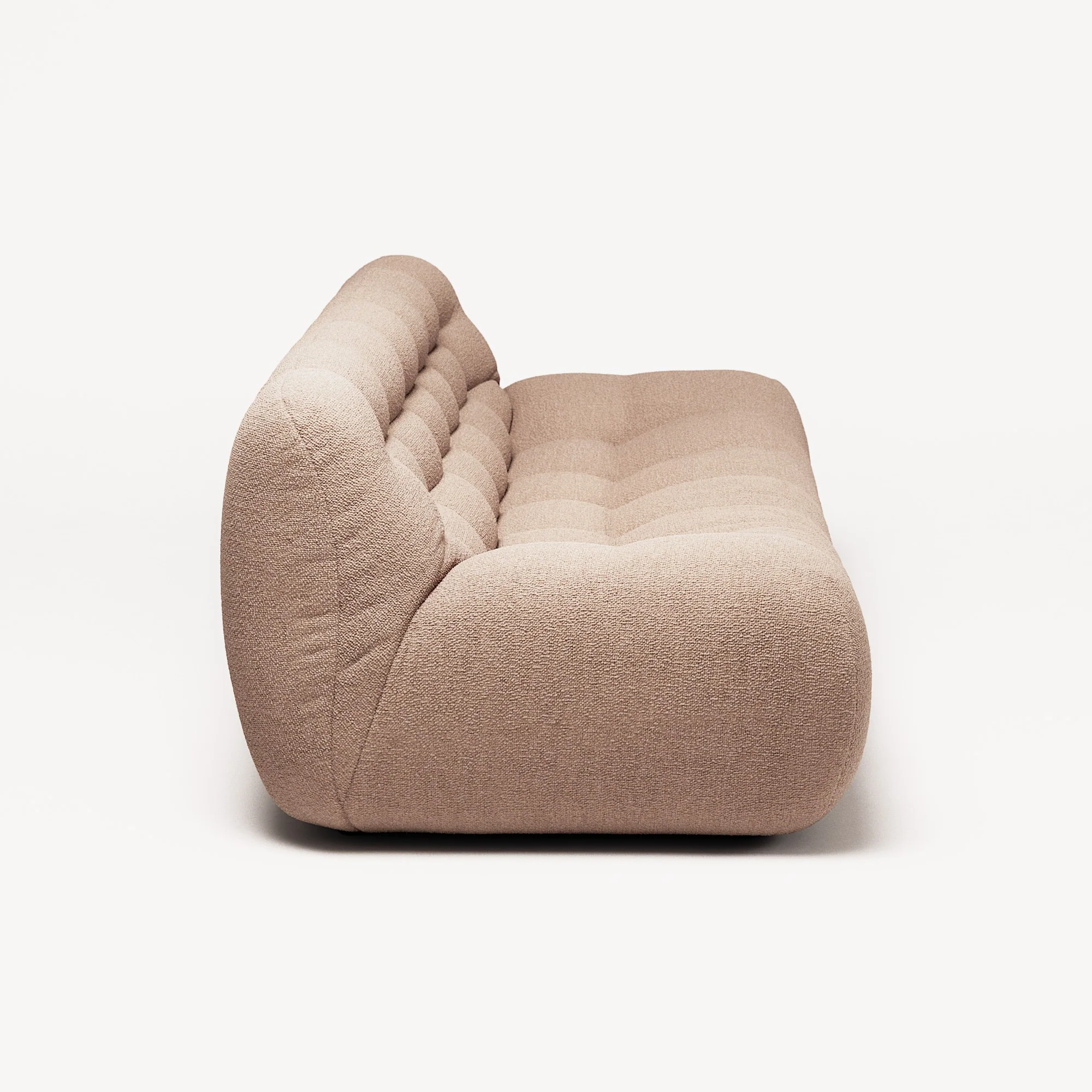 Paloma - 3 Seat - Glint Bouclé Chalk Pink - Image 3