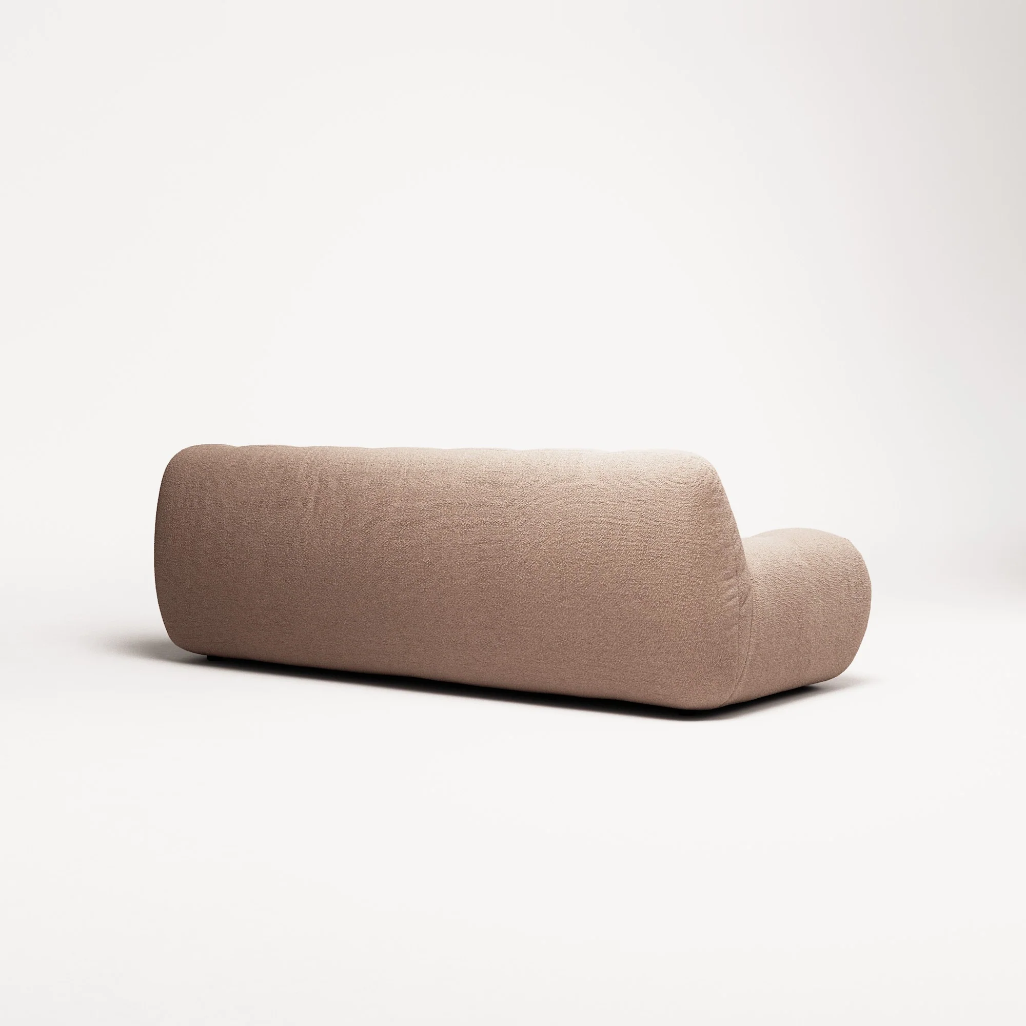 Paloma - 3 Seat - Glint Bouclé Chalk Pink - Image 5