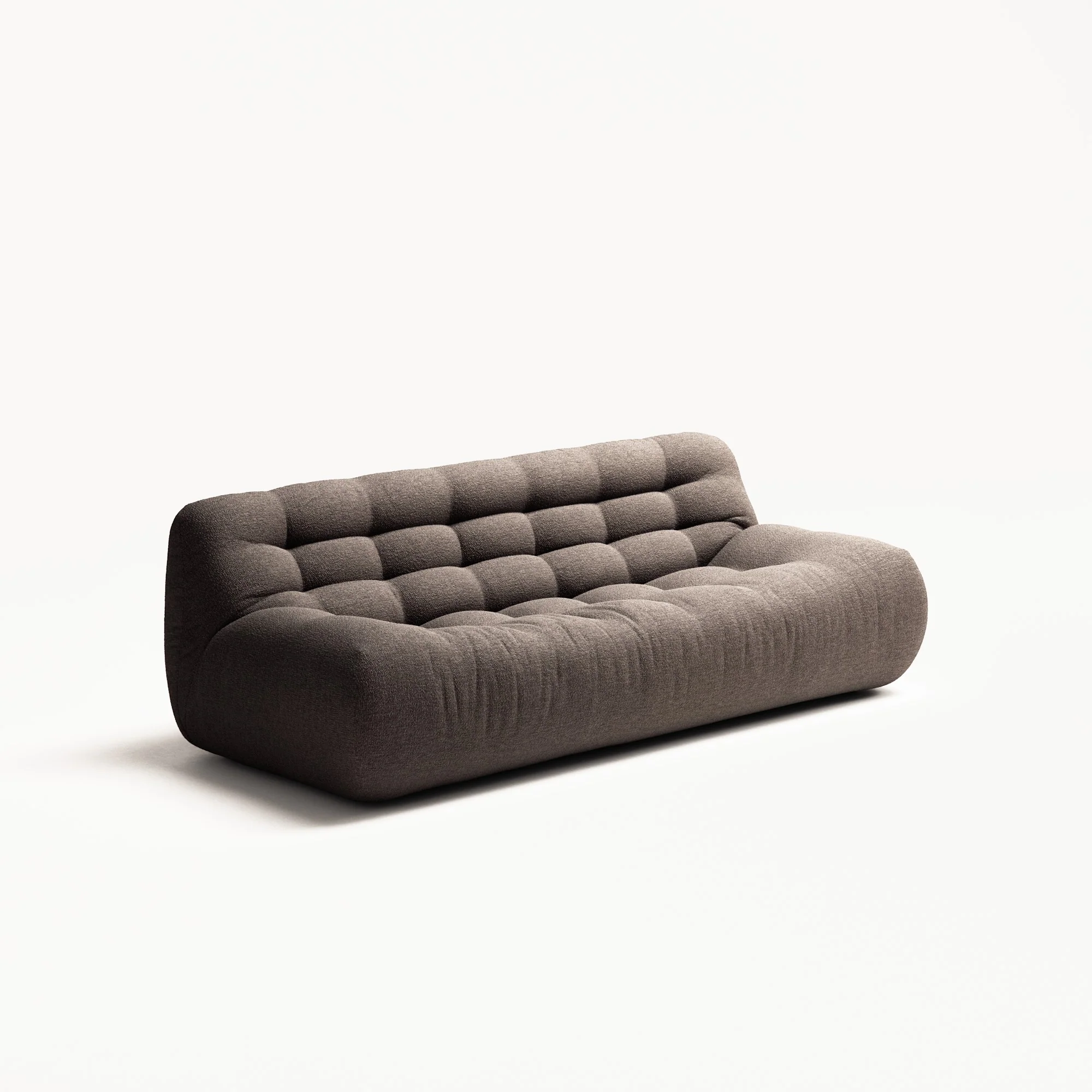 Paloma - 3 Seat - Glint Bouclé Dark Brown - Image 2