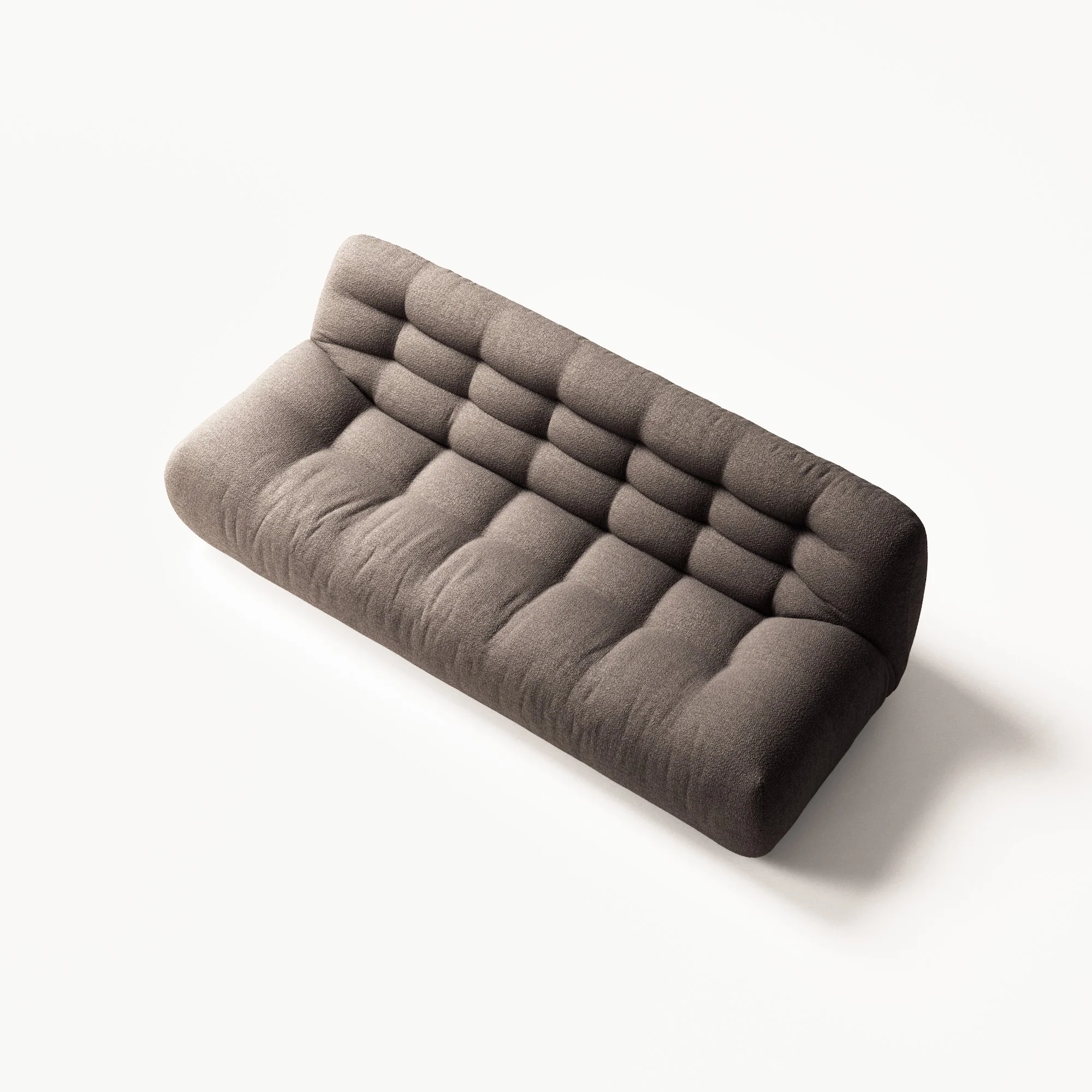 Paloma - 3 Seat - Glint Bouclé Dark Brown - Image 6