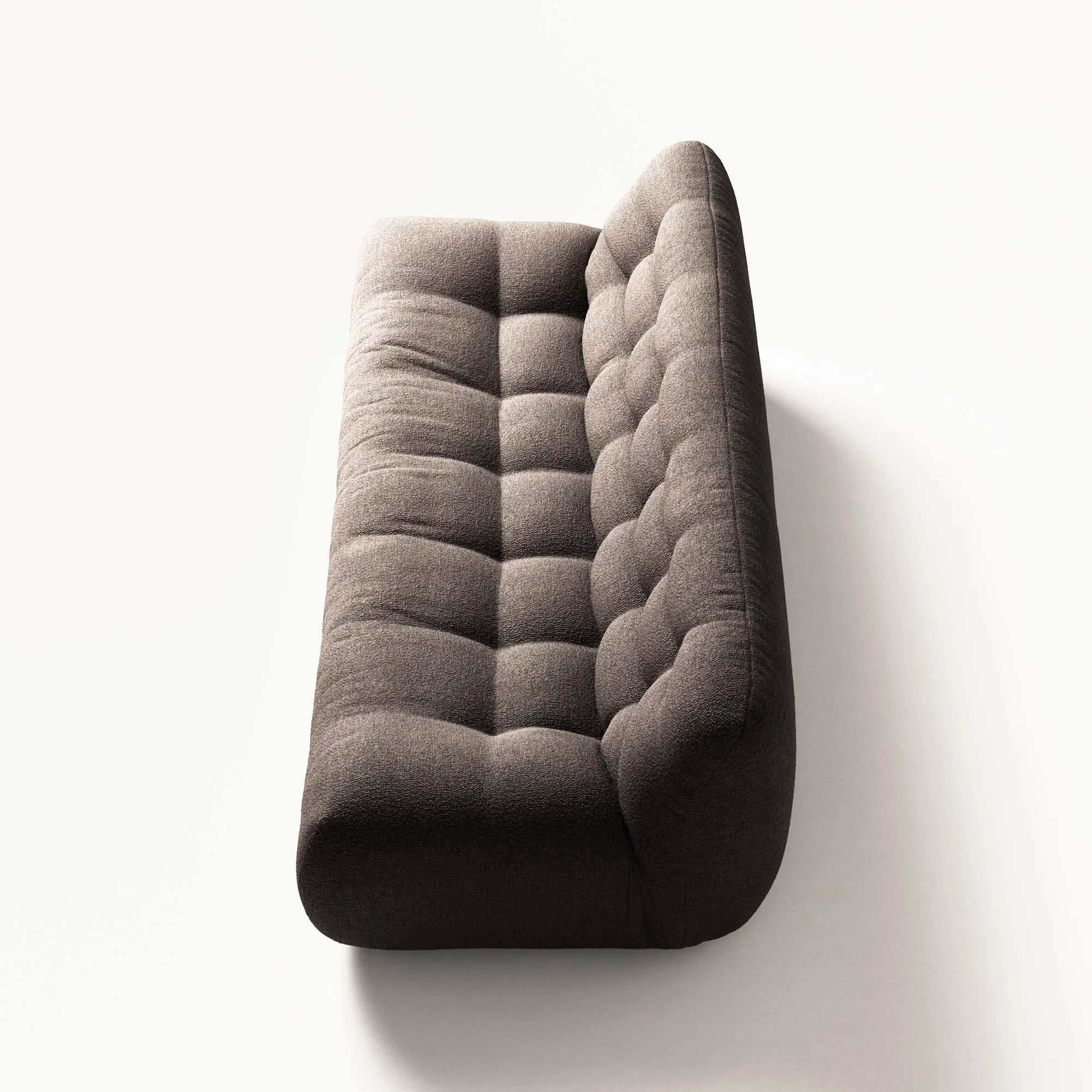 Paloma - 3 Seat - Glint Bouclé Dark Brown - Image 8