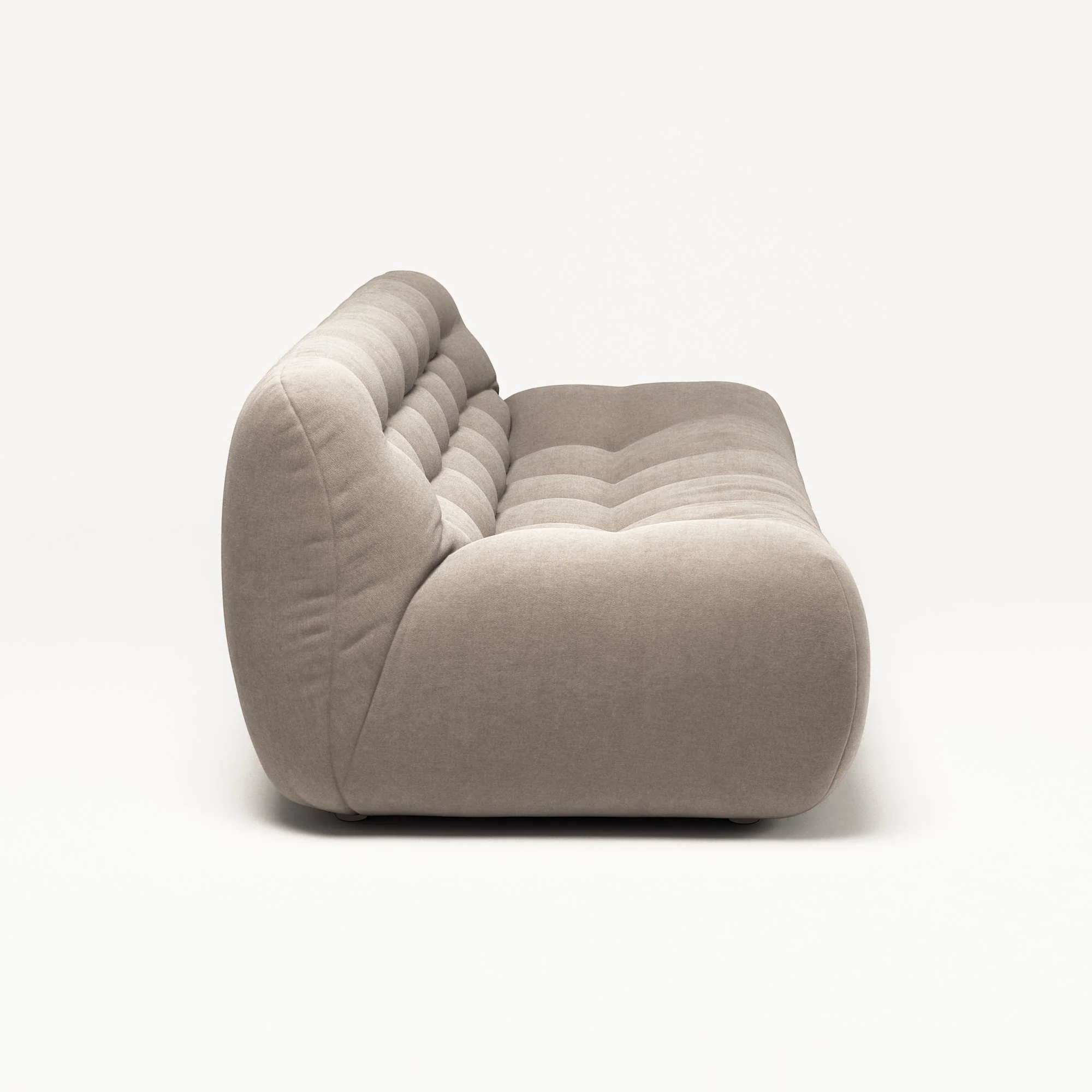 Paloma - 3 Seat - Micro Chenille Stone Beige - Image 3