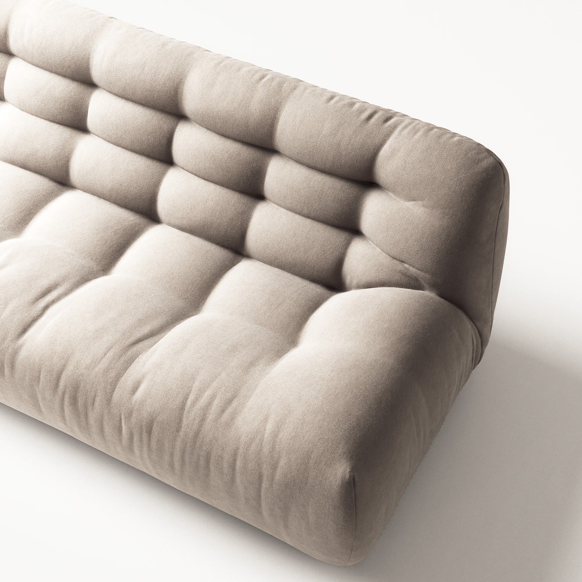 Paloma - 3 Seat - Micro Chenille Stone Beige - Image 7