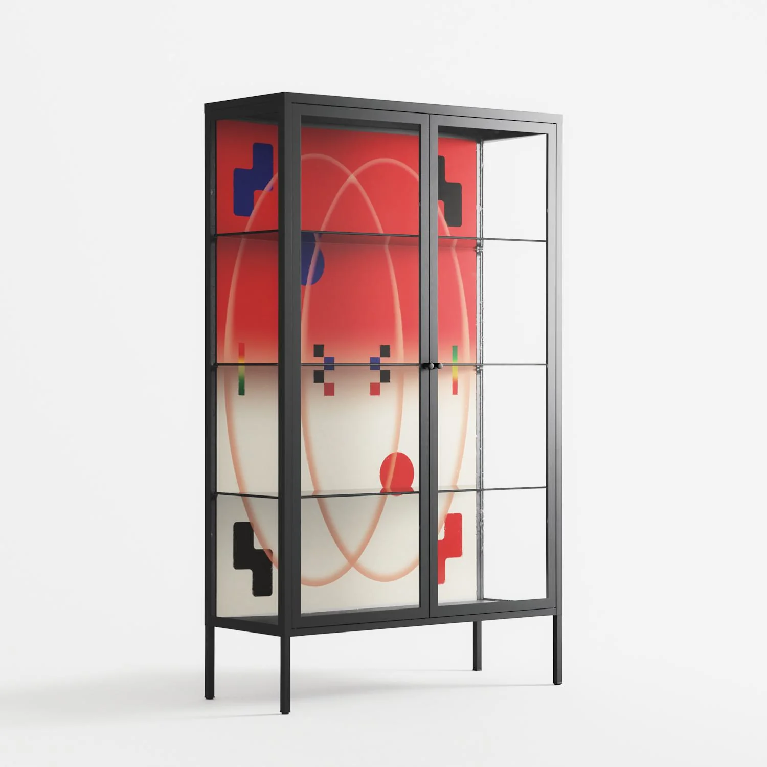 Parallel Mirage - Cabinet - Oluwasheyi Adebayo - Antracite - Clear glass - Image 4