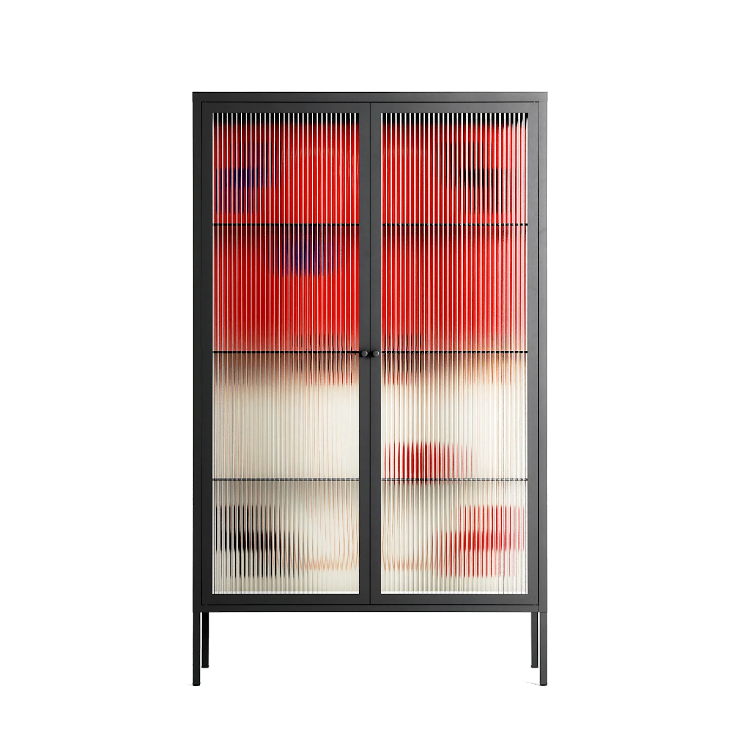 Parallel Mirage - Cabinet - Oluwasheyi Adebayo - Antracite - Reeded glass