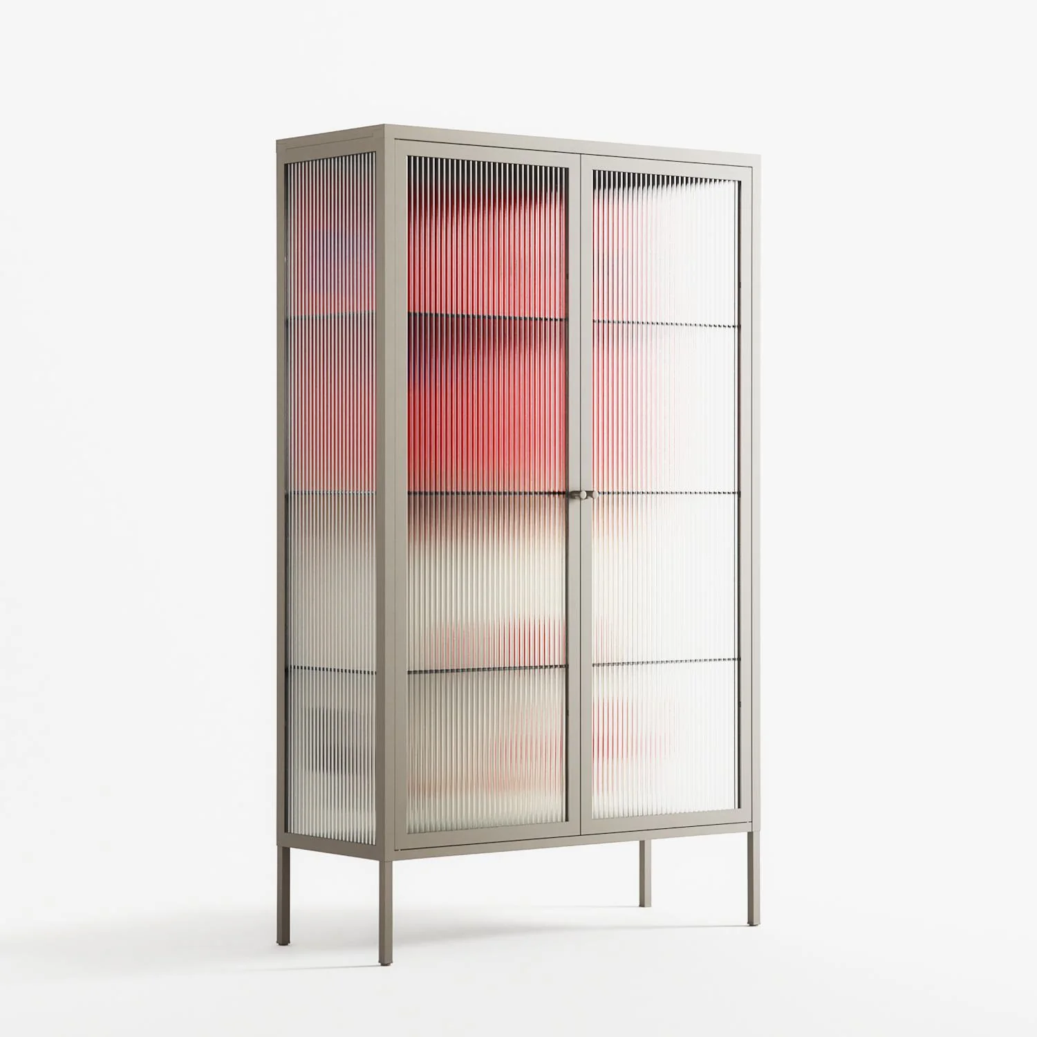 Parallel Mirage - Cabinet - Oluwasheyi Adebayo - Pebble - Reeded glass - Image 4