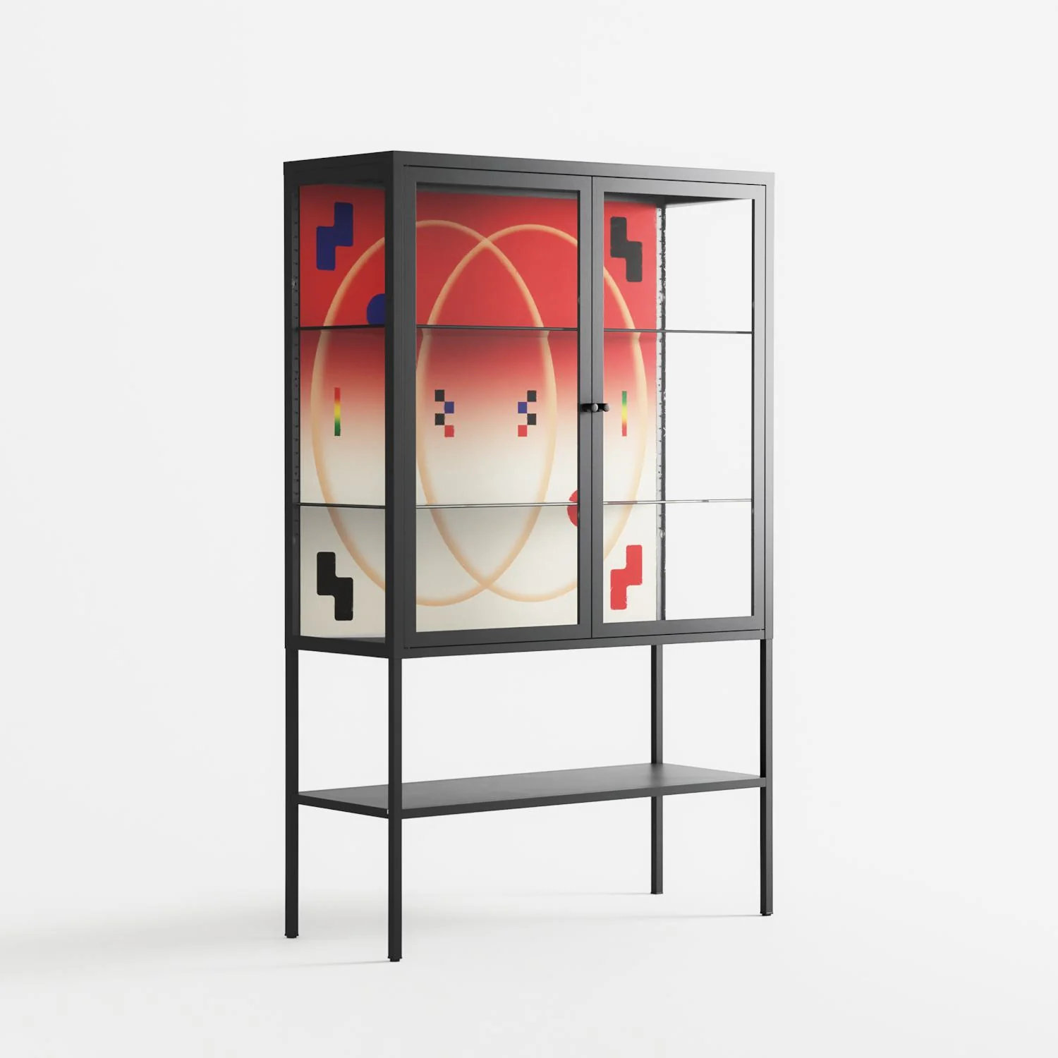 Parallel Mirage - Loft Cabinet - Oluwasheyi Adebayo - Antracite - Clear glass - Image 4