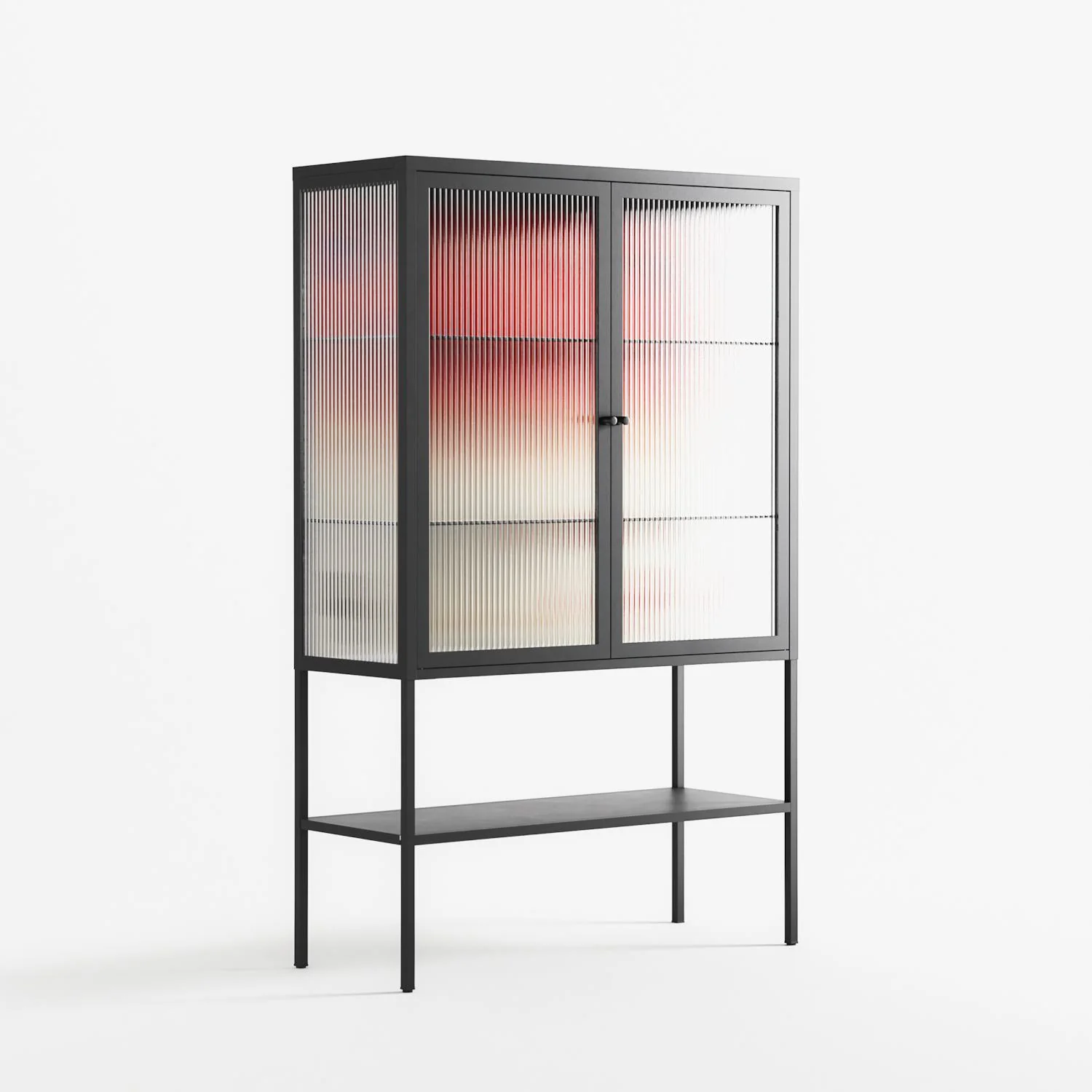 Parallel Mirage - Loft Cabinet - Oluwasheyi Adebayo - Antracite - Reeded glass - Image 4