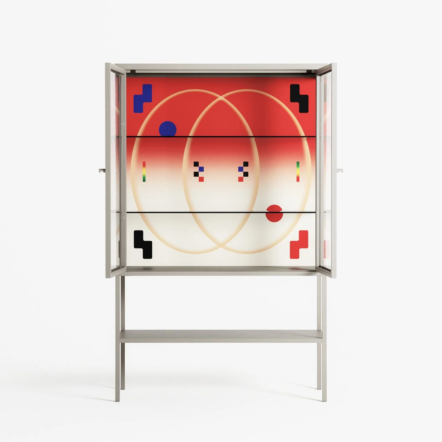 Parallel Mirage - Loft Cabinet - Oluwasheyi Adebayo - Pebble - Clear glass - Image 3