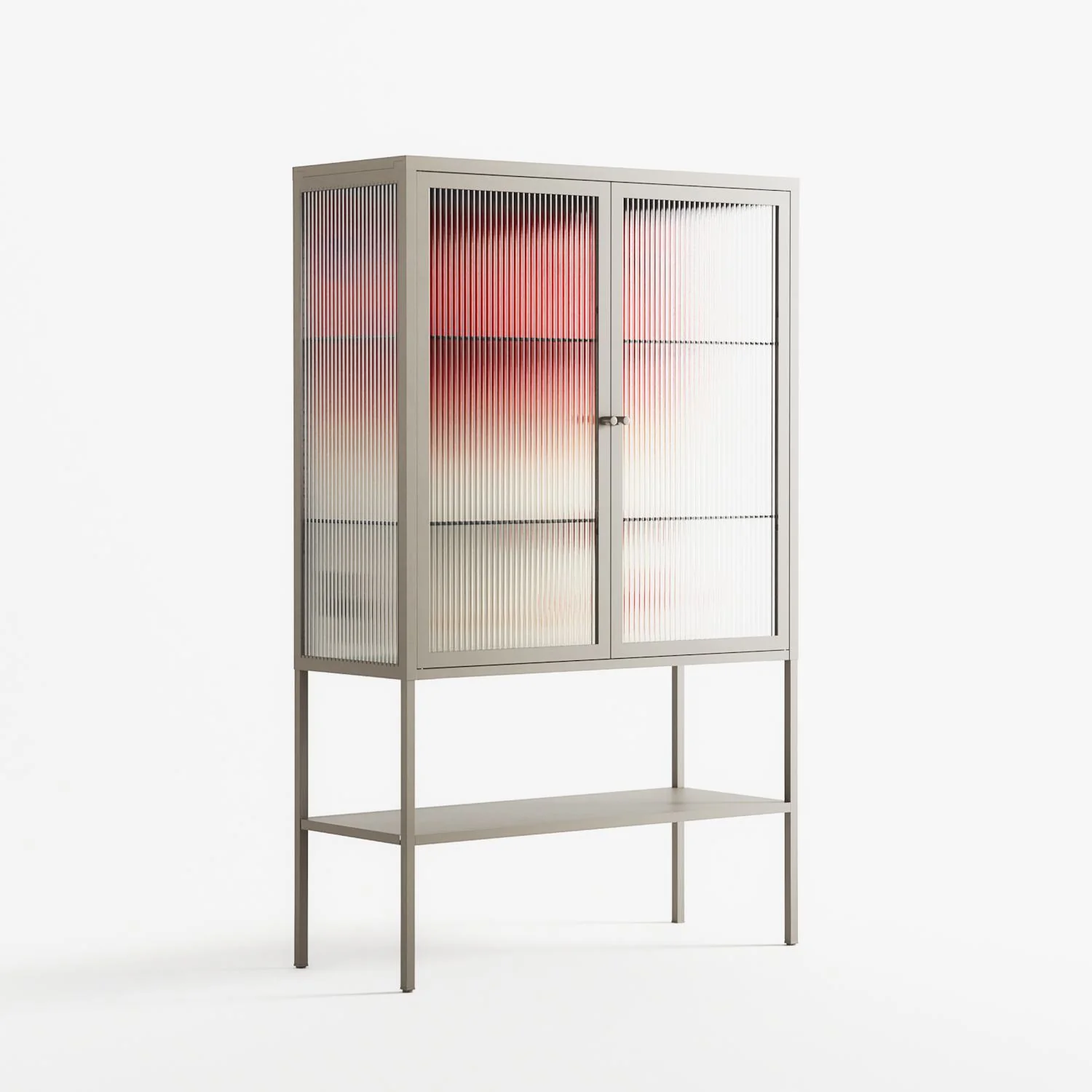 Parallel Mirage - Loft Cabinet - Oluwasheyi Adebayo - Pebble - Reeded glass - Image 4