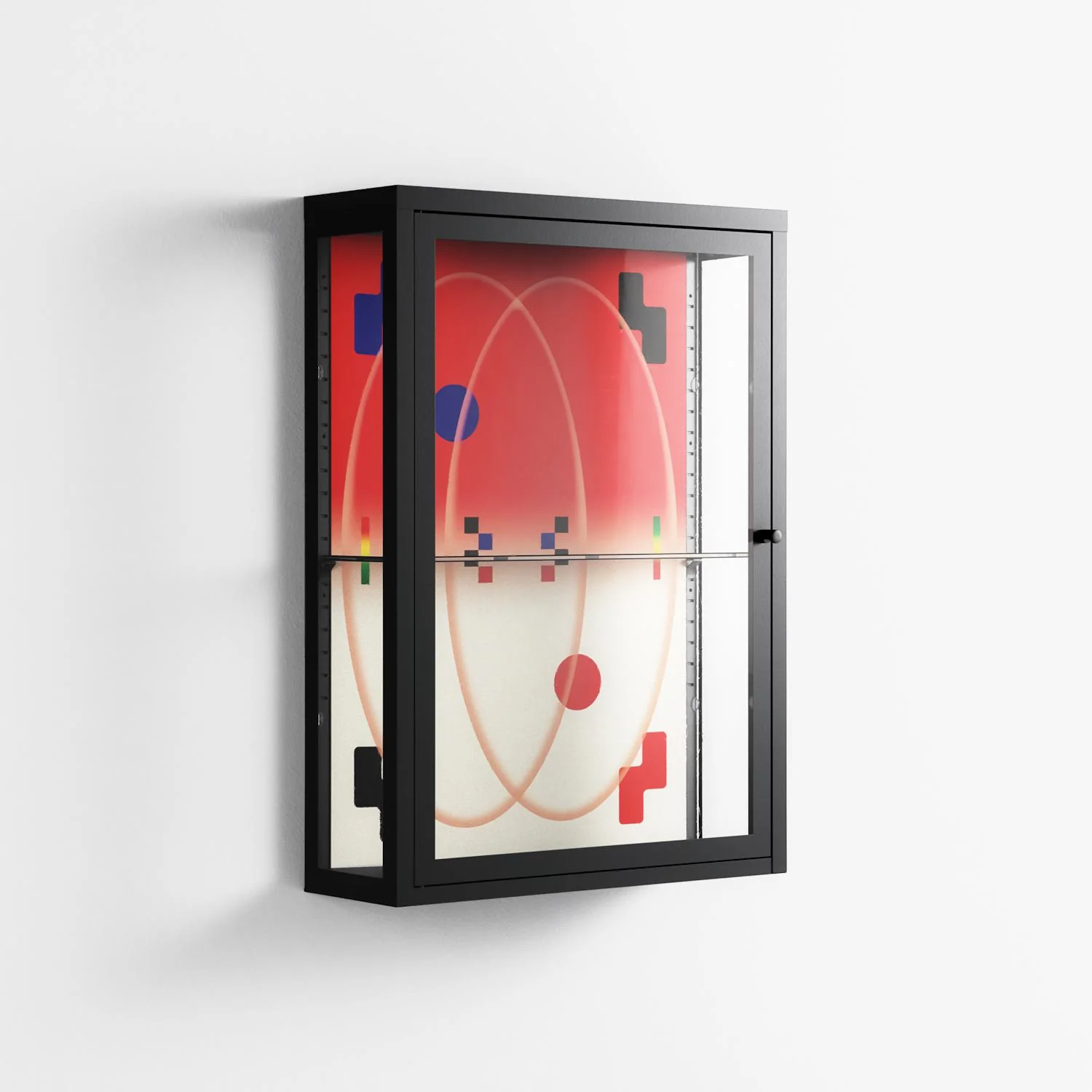 Parallel Mirage - Wall Cabinet - Oluwasheyi Adebayo - Antracite - Clear glass - Image 4