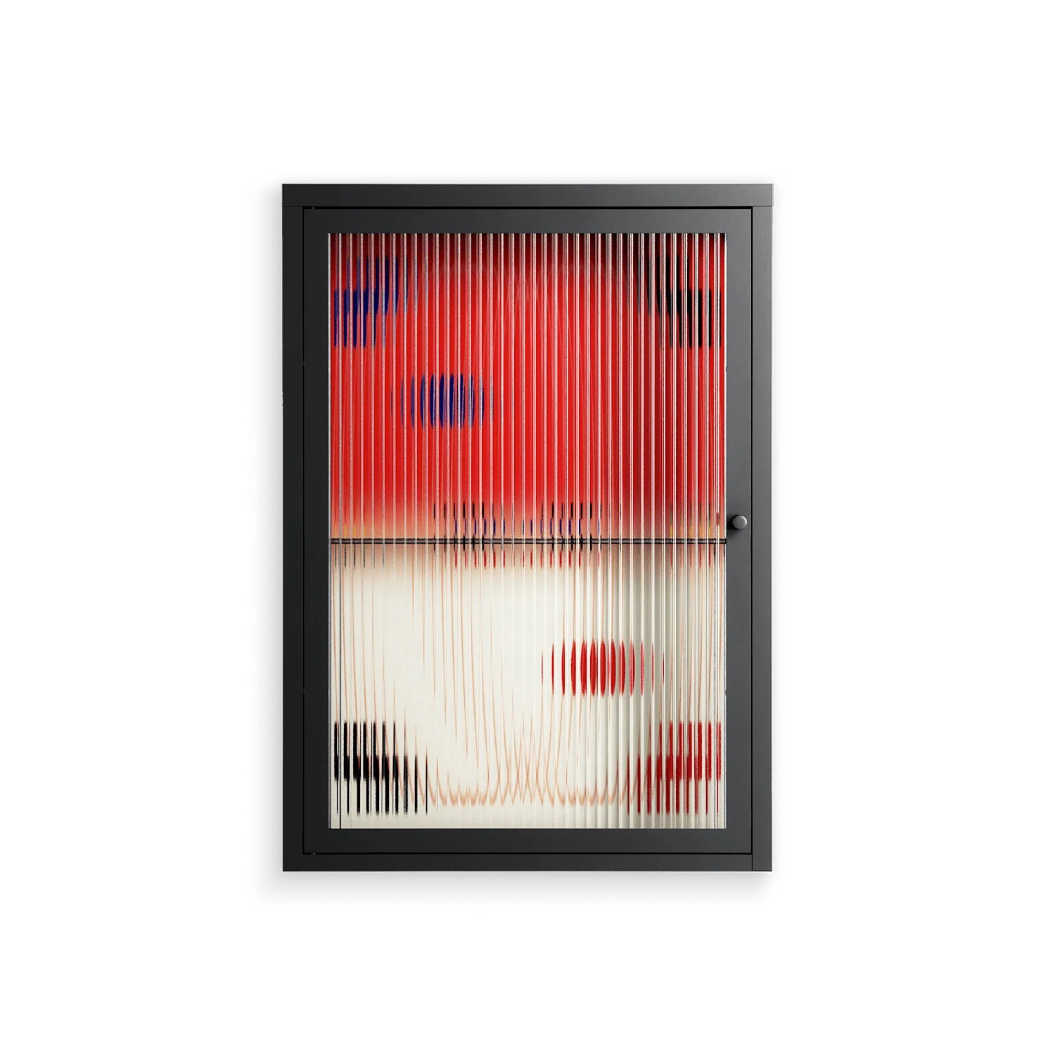 Parallel Mirage - Wall Cabinet - Oluwasheyi Adebayo - Antracite - Reeded glass
