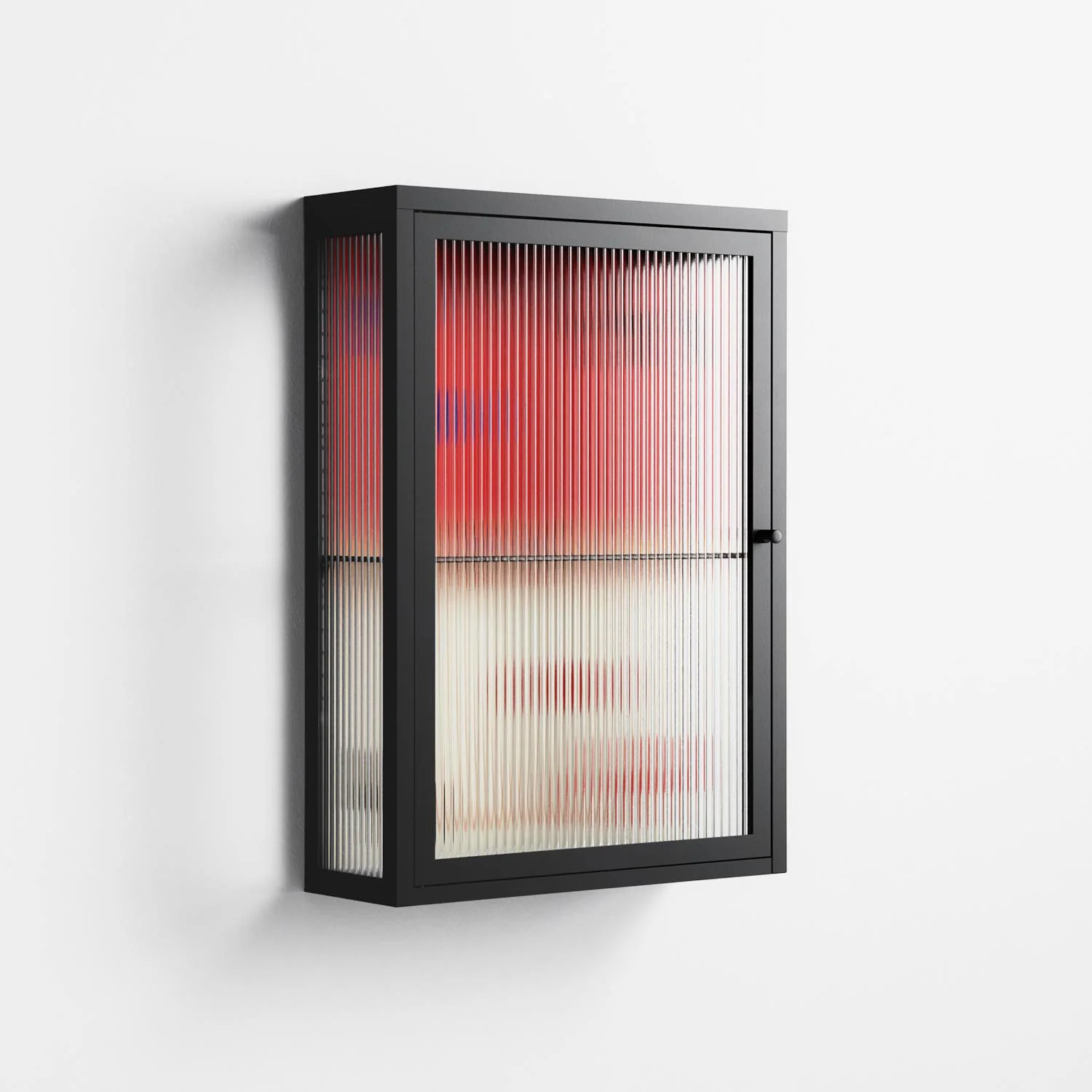 Parallel Mirage - Wall Cabinet - Oluwasheyi Adebayo - Antracite - Reeded glass - Image 4