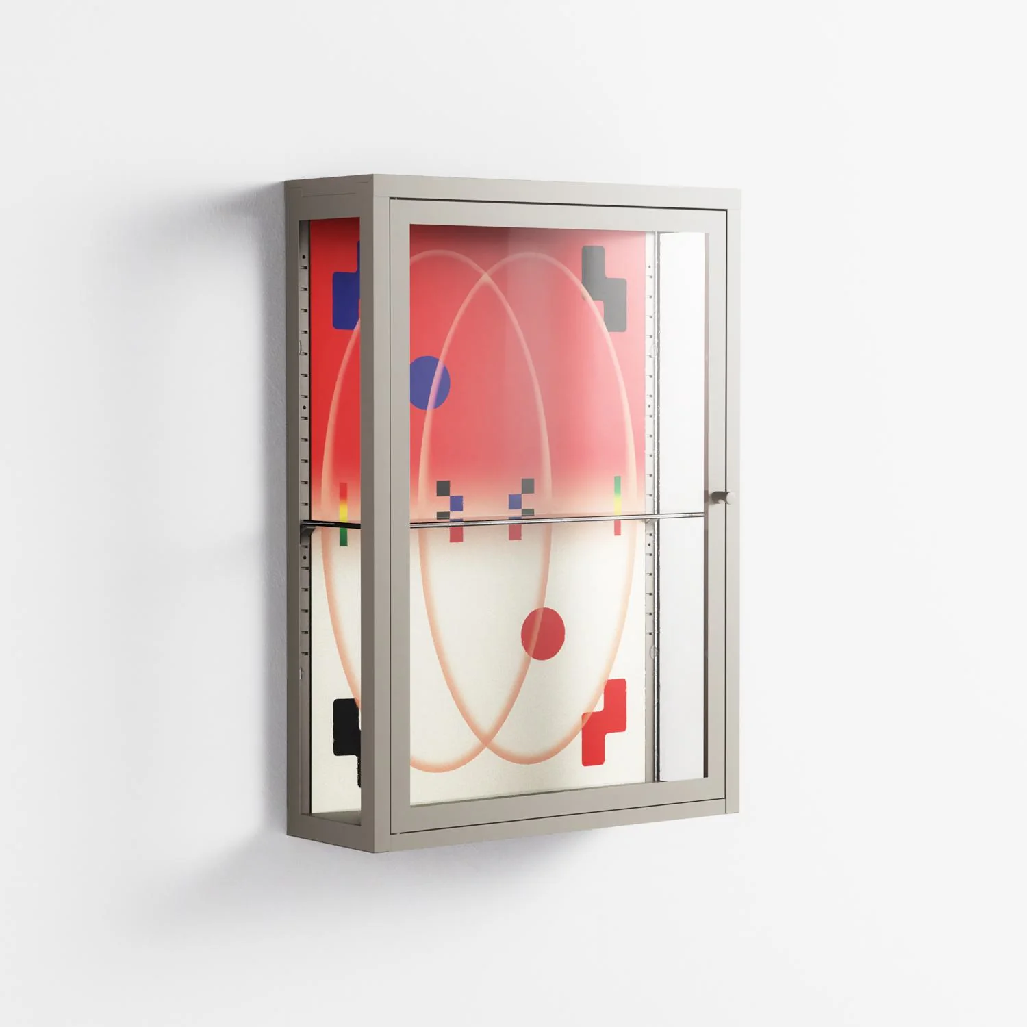 Parallel Mirage - Wall Cabinet - Oluwasheyi Adebayo - Pebble - Clear glass - Image 4