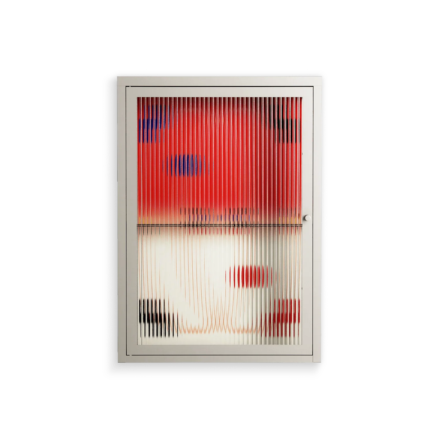 Parallel Mirage - Wall Cabinet - Oluwasheyi Adebayo - Pebble - Reeded glass