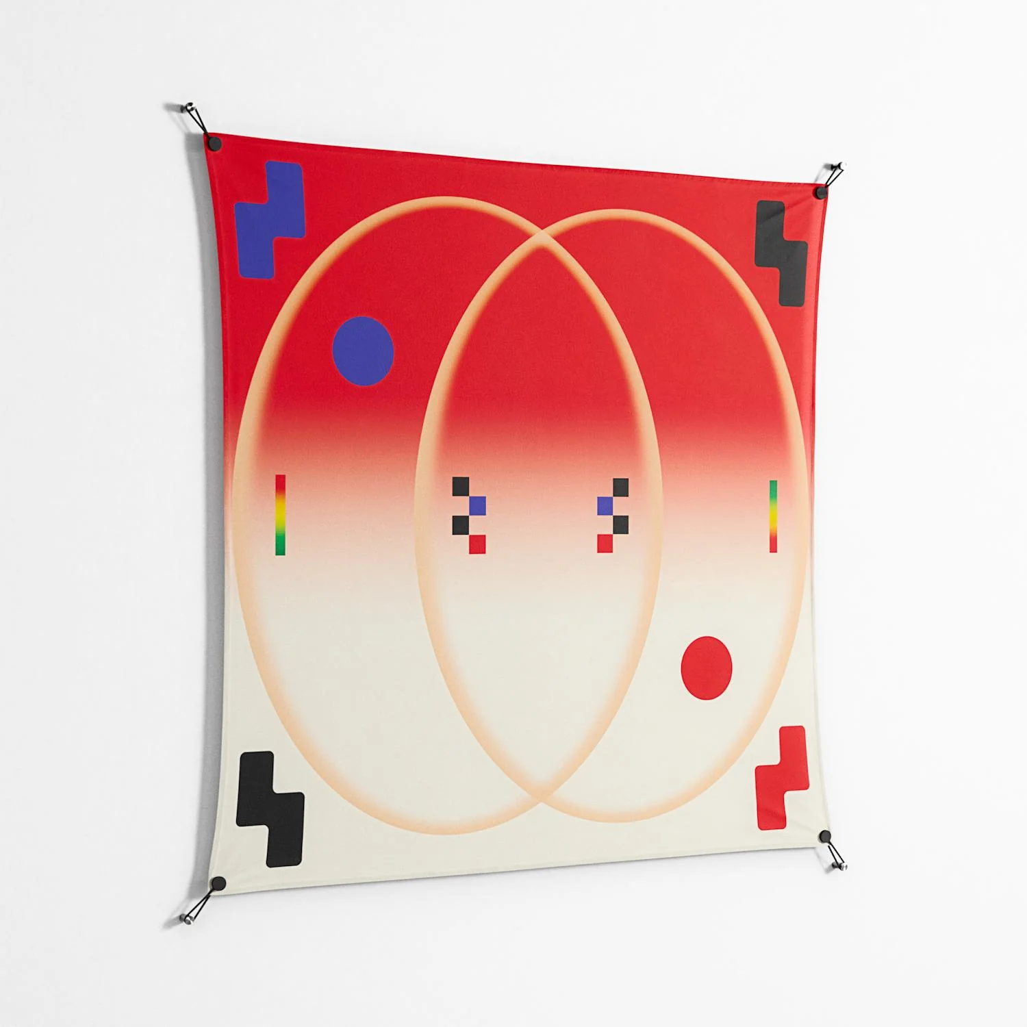 Parallel Mirage - Work On Wall - Oluwasheyi Adebayo - Black - 140 x 140 cm - Image 2