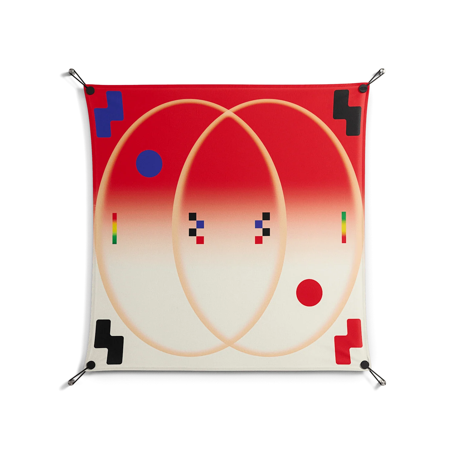 Parallel Mirage - Work On Wall - Oluwasheyi Adebayo - Black - 90 x 90 cm