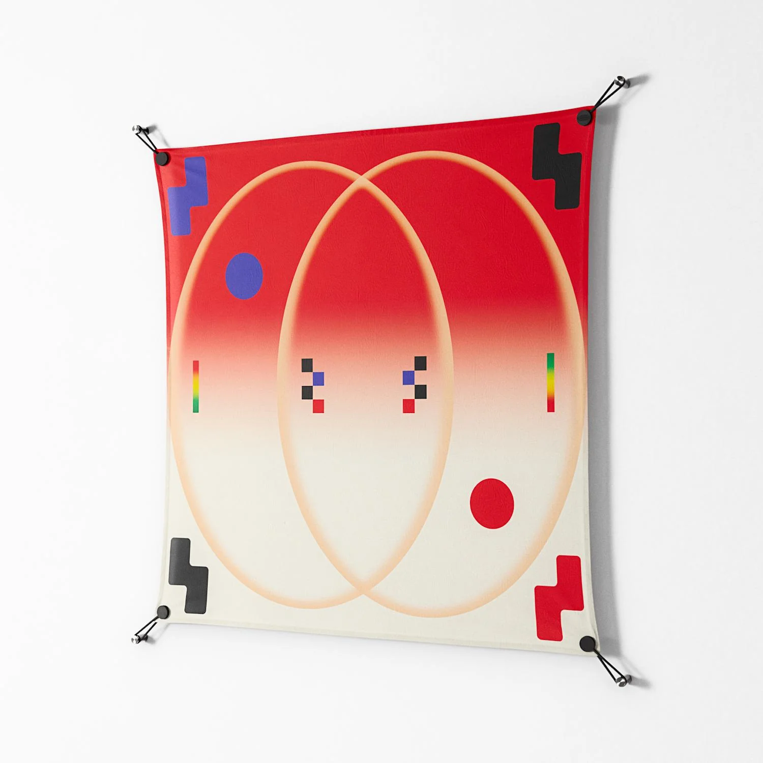 Parallel Mirage - Work On Wall - Oluwasheyi Adebayo - Black - 90 x 90 cm - Image 2