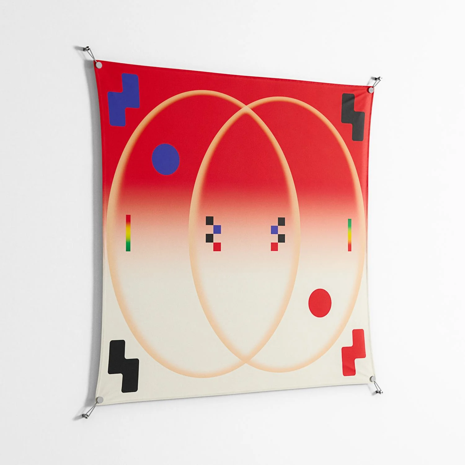 Parallel Mirage - Work On Wall - Oluwasheyi Adebayo - Silver - 140 x 140 cm - Image 2