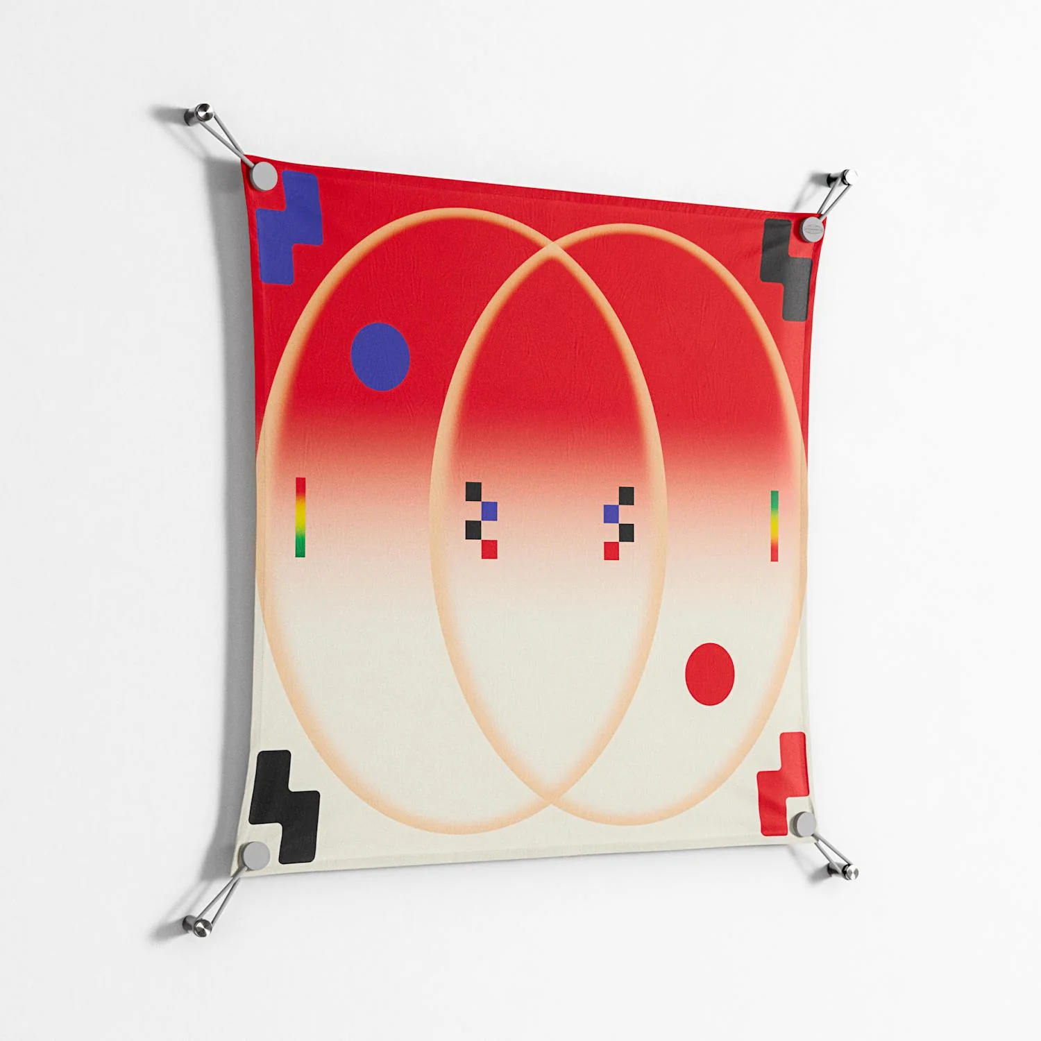 Parallel Mirage - Work On Wall - Oluwasheyi Adebayo - Silver - 70 x 70 cm - Image 2