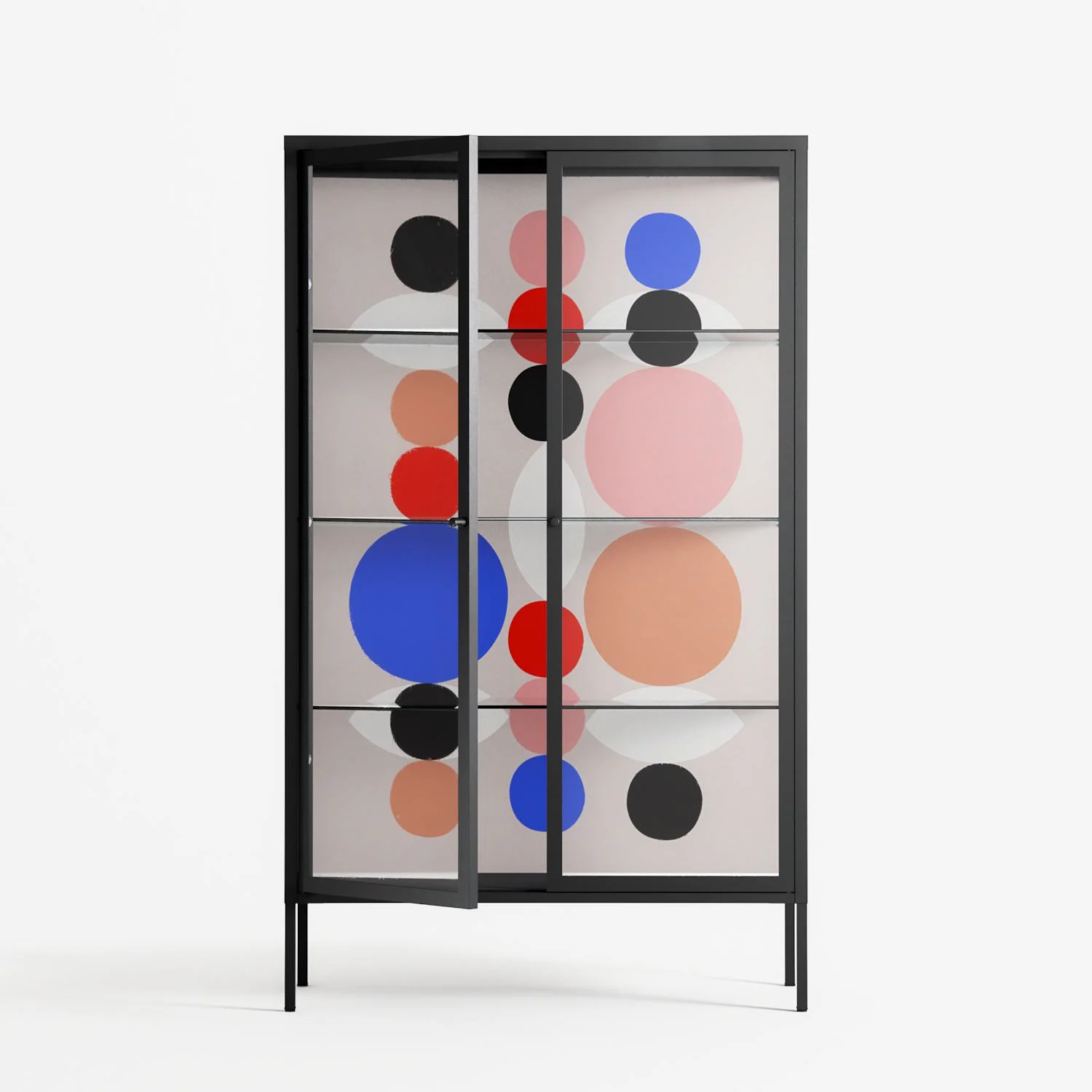 Pattern - Cabinet - David Vanadia - Antracite - Clear glass - Image 2