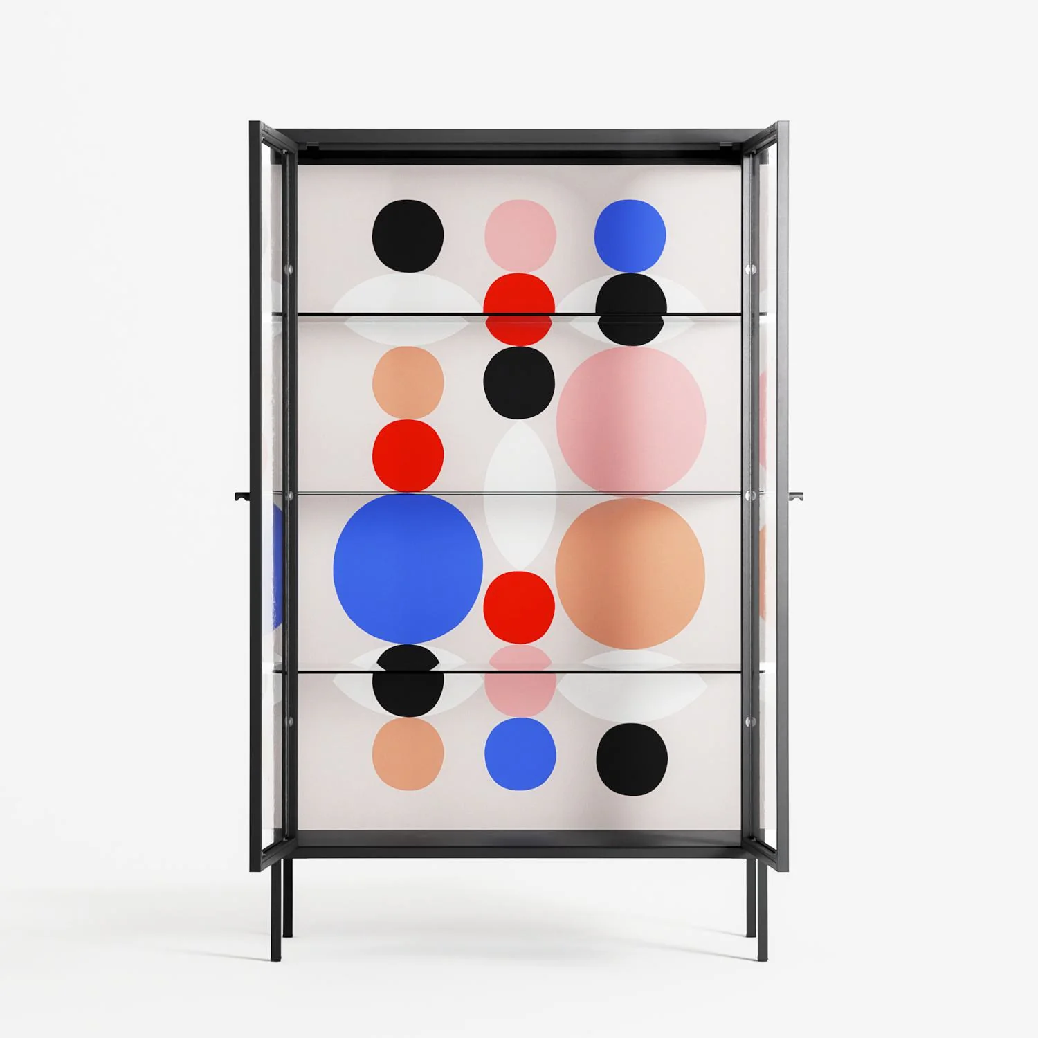 Pattern - Cabinet - David Vanadia - Antracite - Clear glass - Image 3